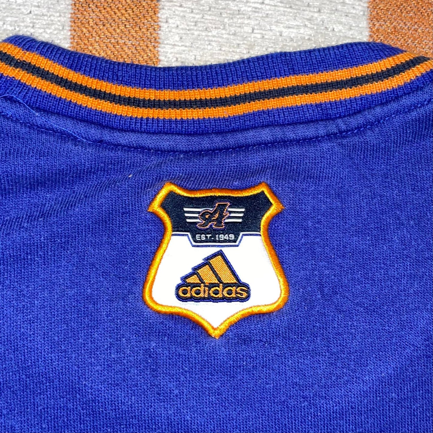 Adidas 90s Varsity Blue Sweatshirt M