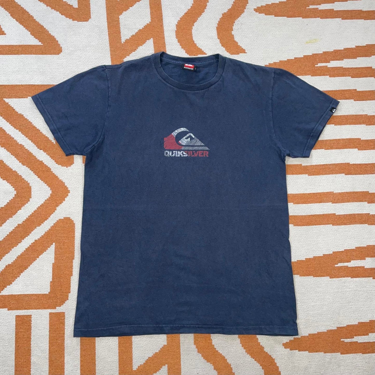 Quiksilver 00s Lake Tahoe Logo Print T-Shirt M
