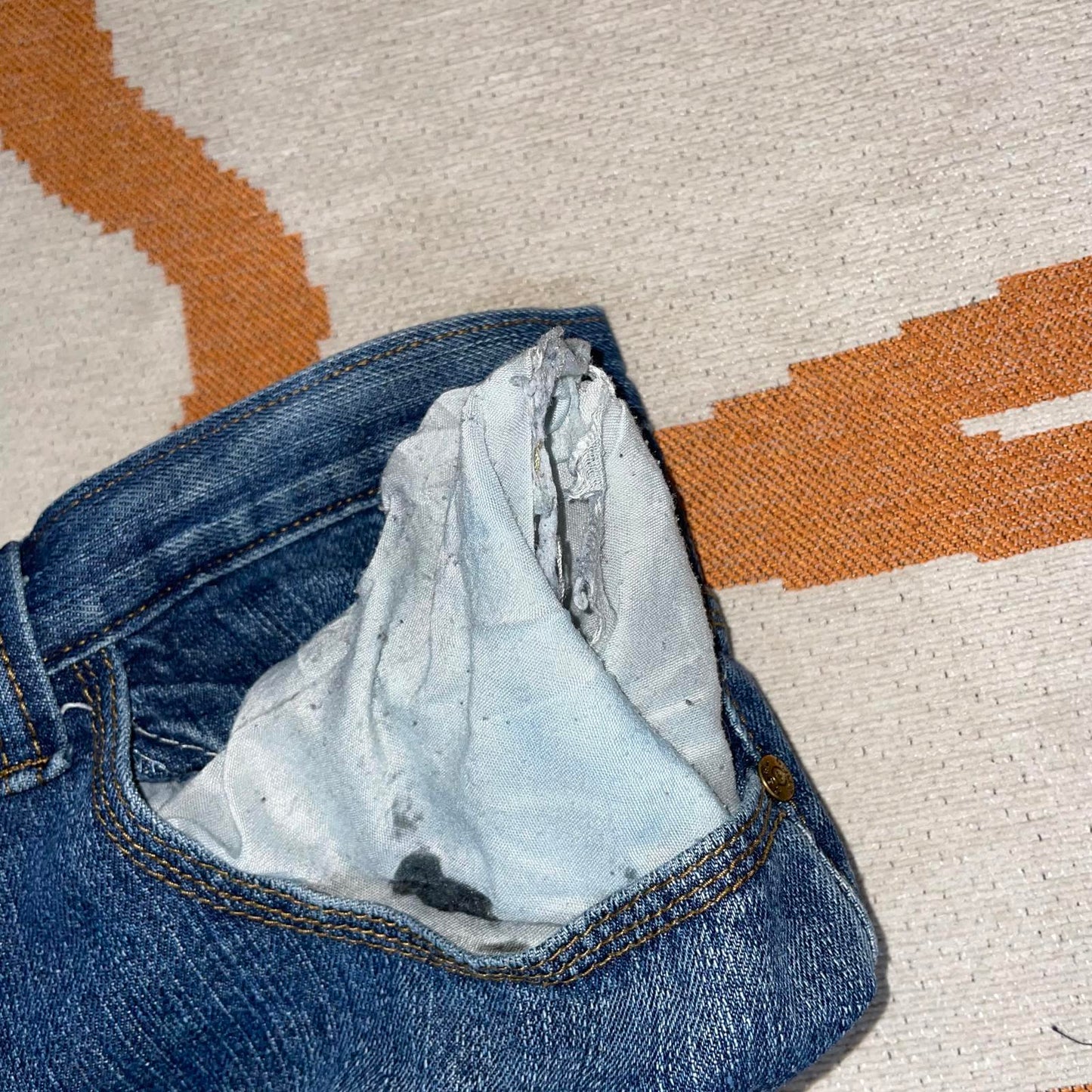 Rocawear 00s Embroidered Baggy Blue Denim Jeans 38x34