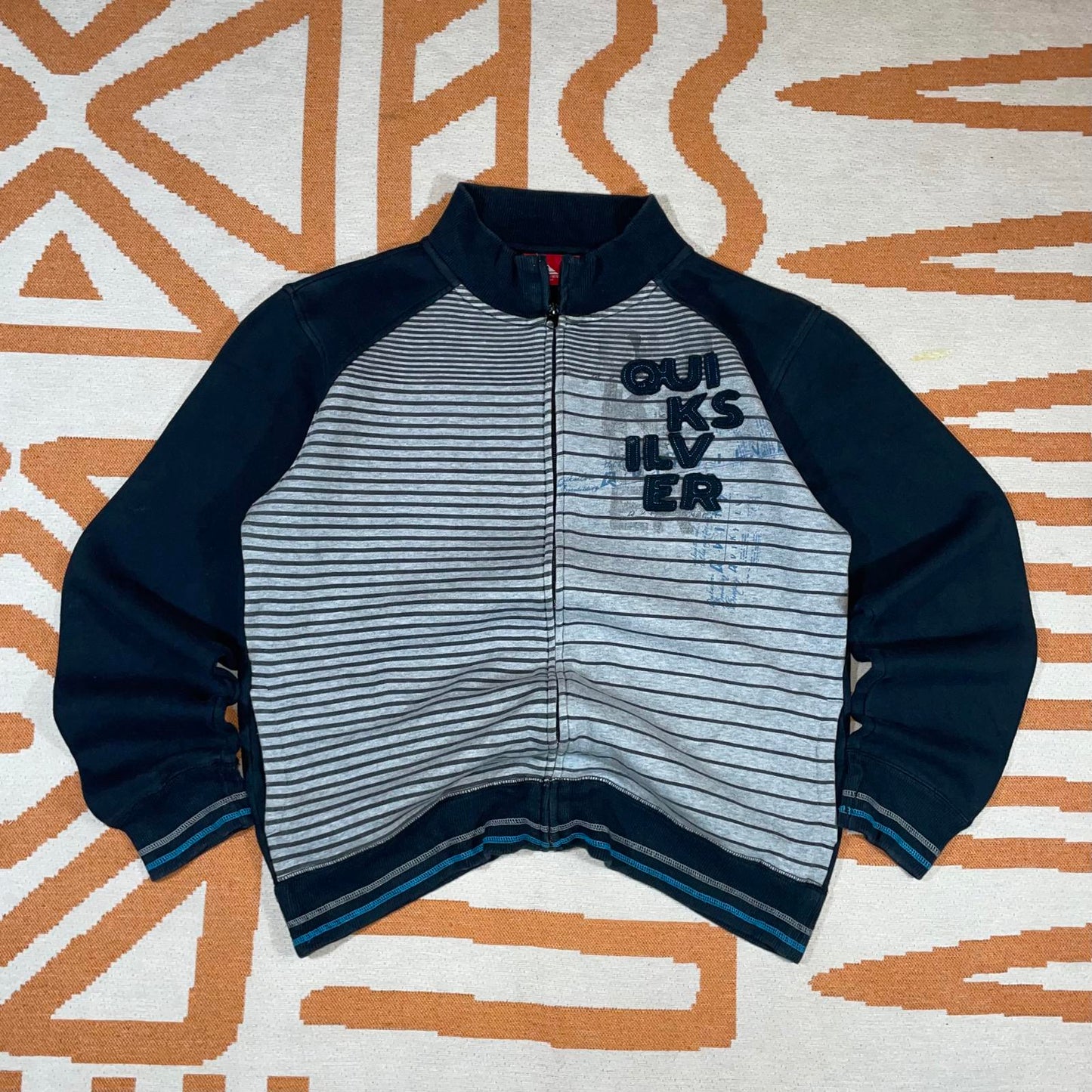 Quiksilver 00s Embroidered Track Jacket S