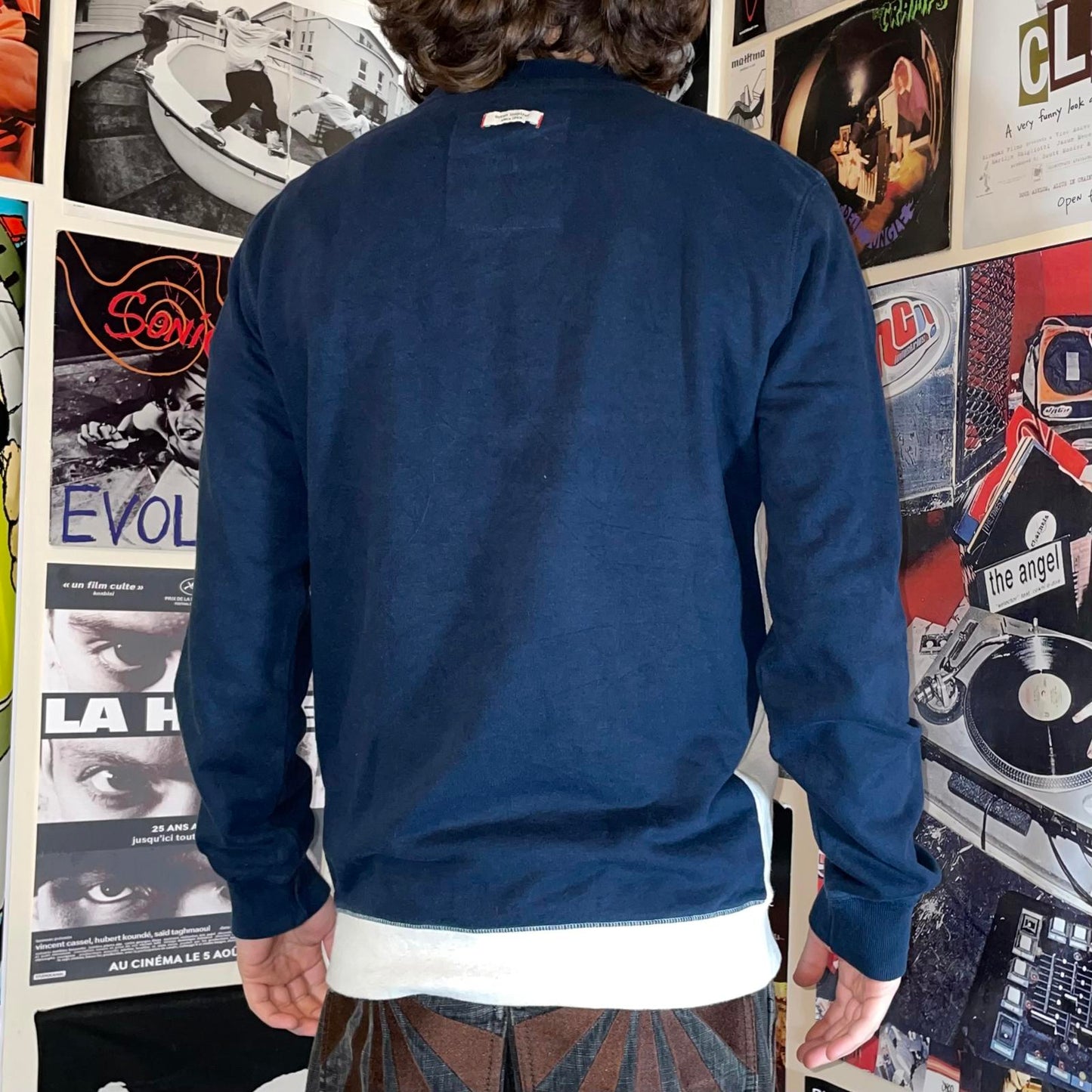 Quiksilver 00s Panelled Ocean Sweatshirt M