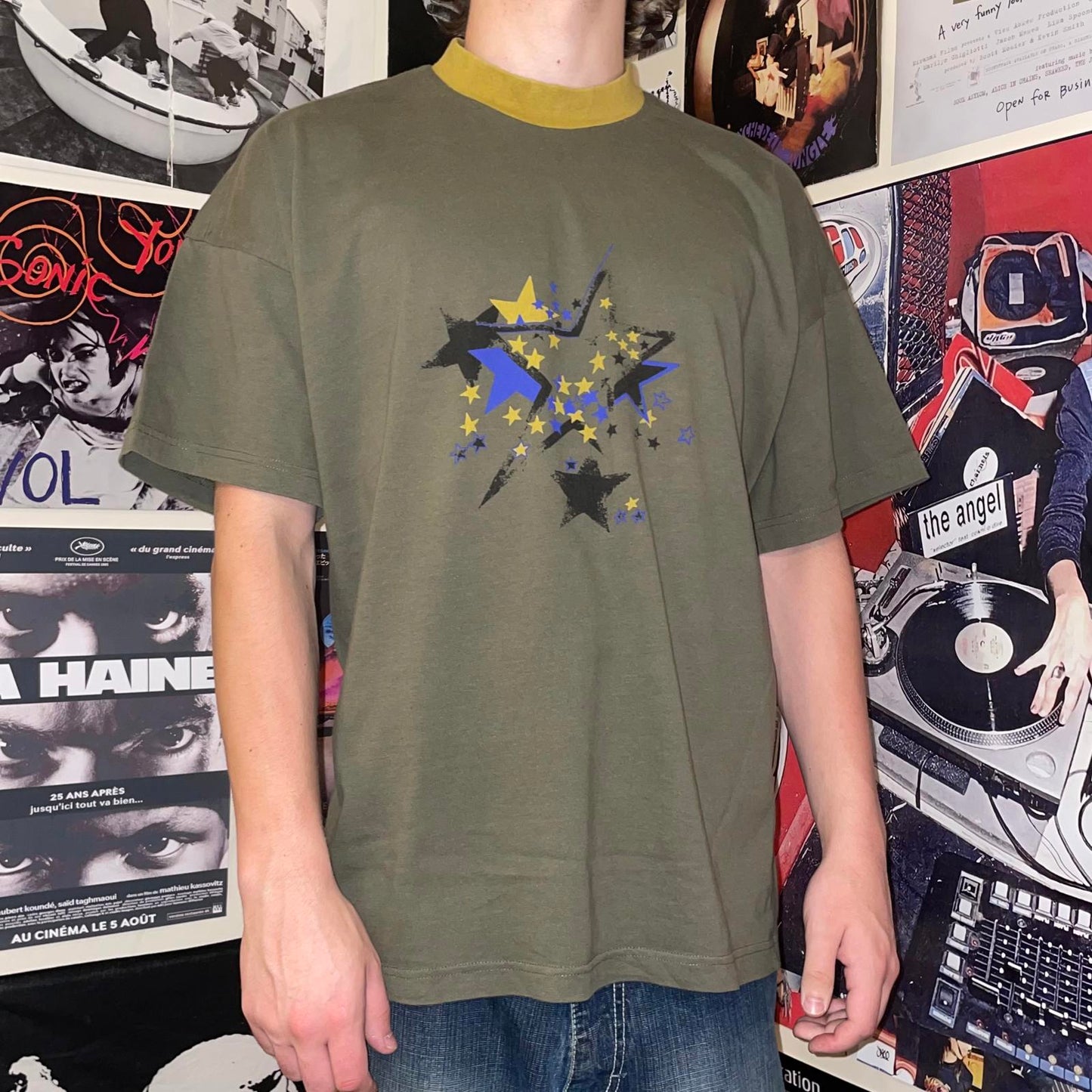 Schiesser 90s Stars Graphic Ringer T-Shirt XL