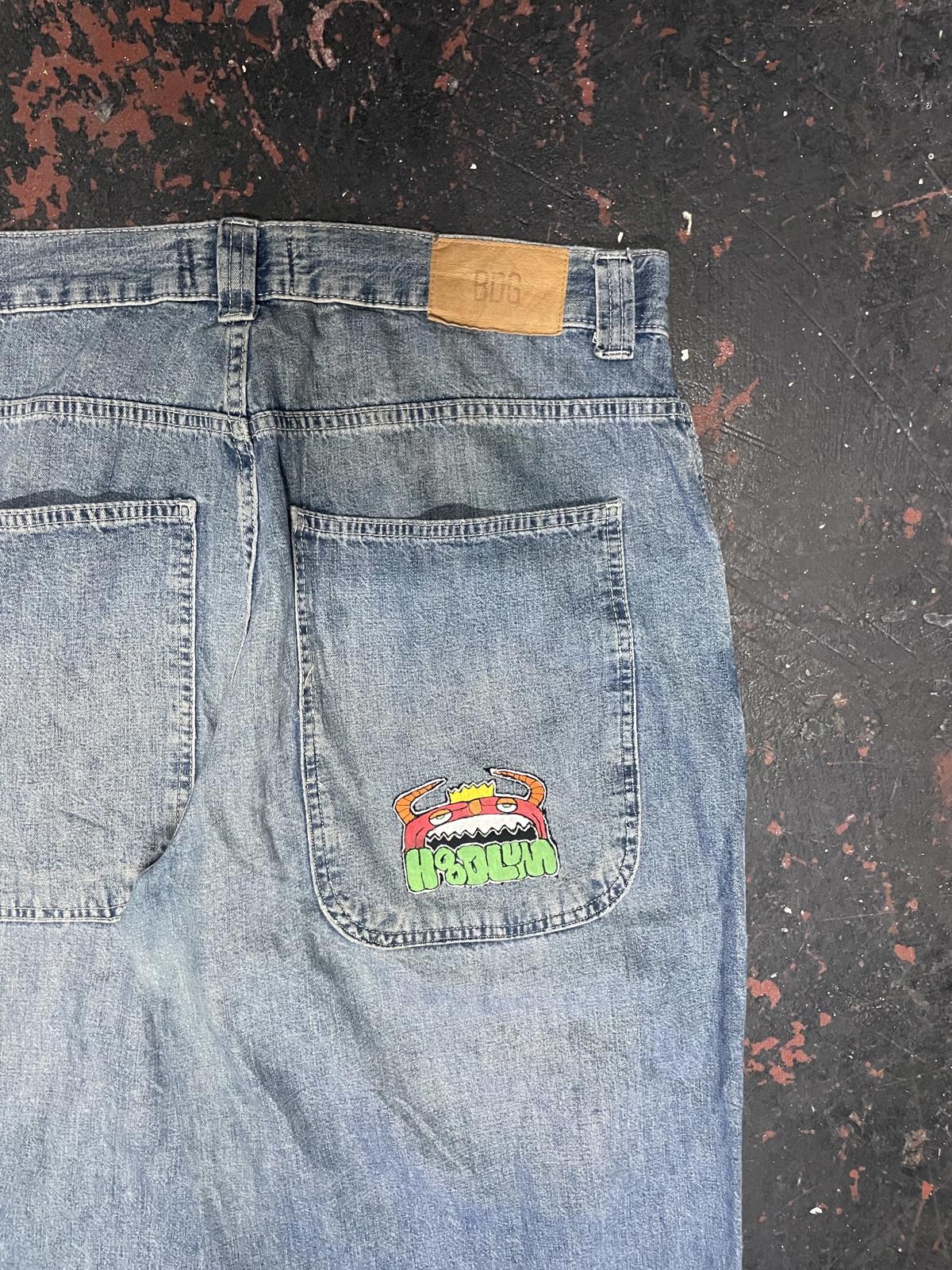 Hoodlum ‘All City Kings’ Embroidered Jeans 34x34