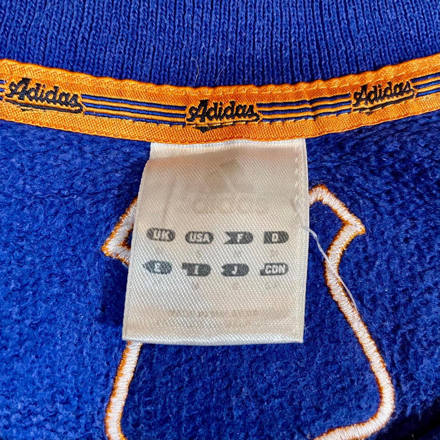 Adidas 90s Varsity Blue Sweatshirt M