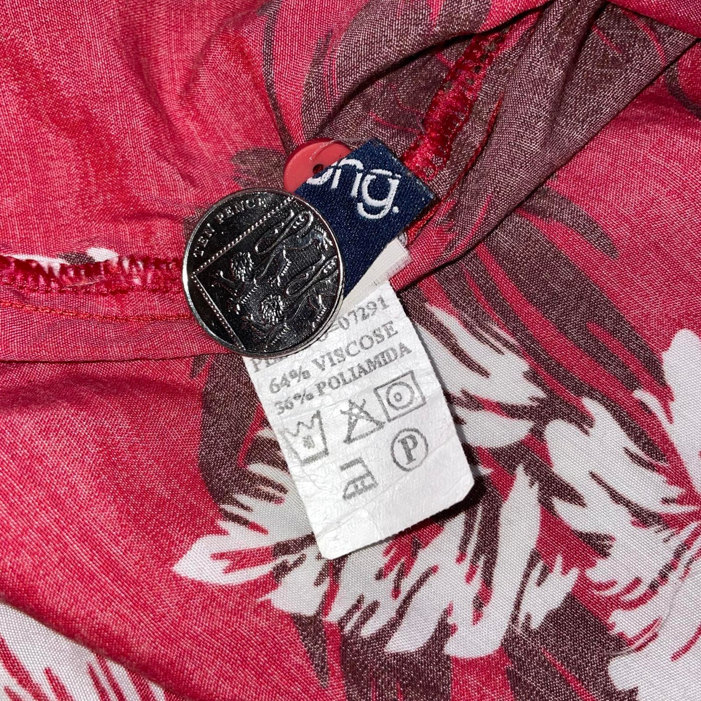 Billabong 00s Hawaiian Floral Button-Down Shirt L