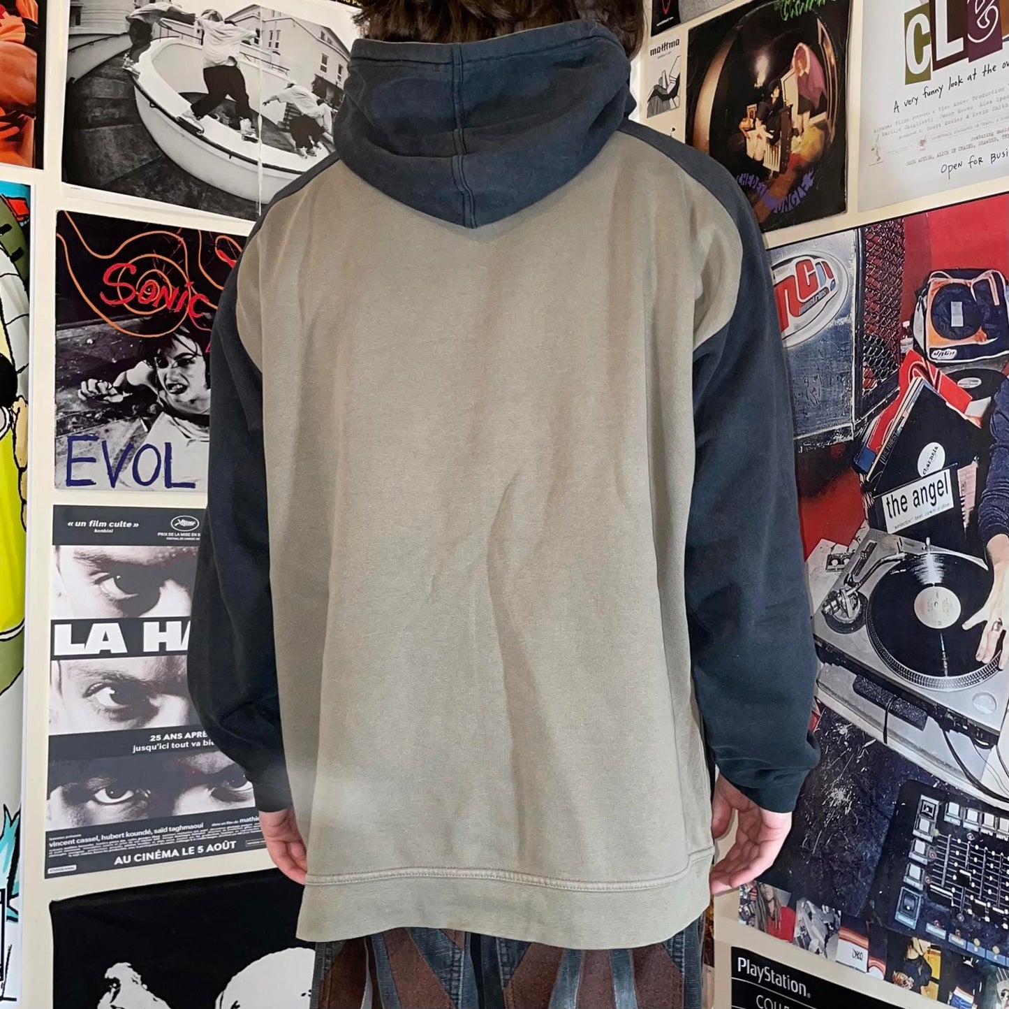 Quiksilver 90s Embroidered Boardriding Hoodie XL