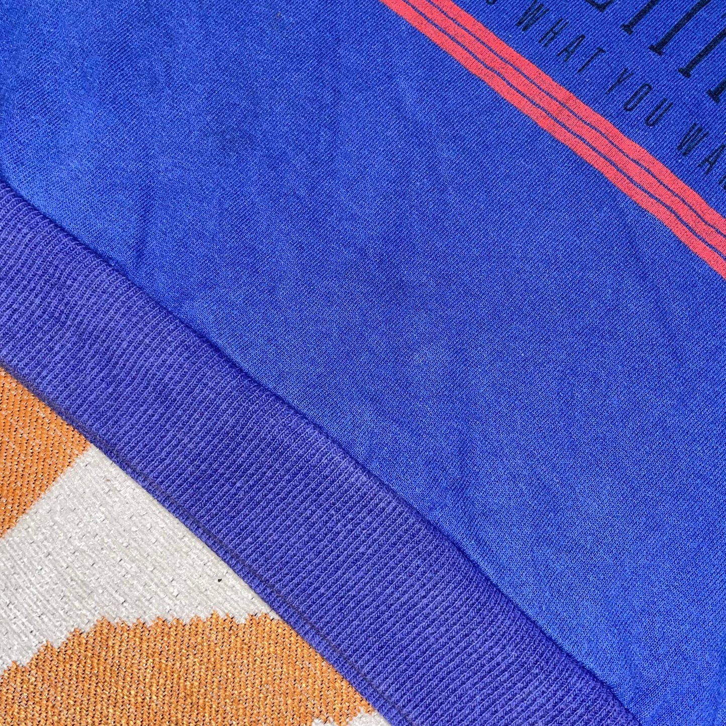 Adidas ‘92 Olympic Sport Print Blue Sweatshirt XXL.