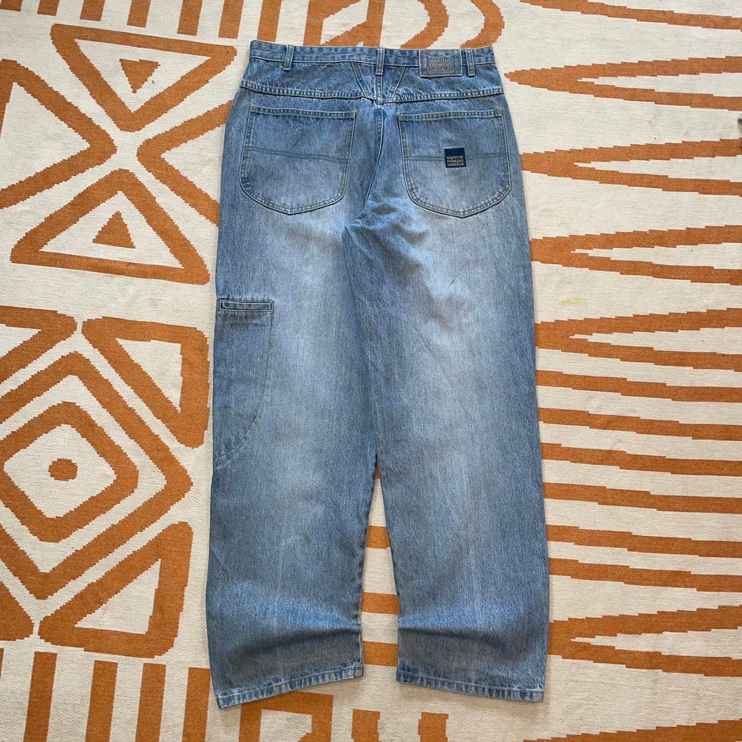Marithé + Francois Girbaud 00s Embroidered Jeans 34x32