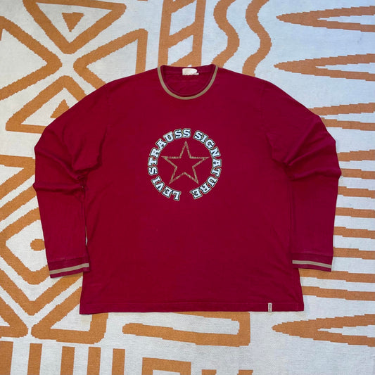 Levis Signature 00s Graphic Longsleeve T-Shirt XXL