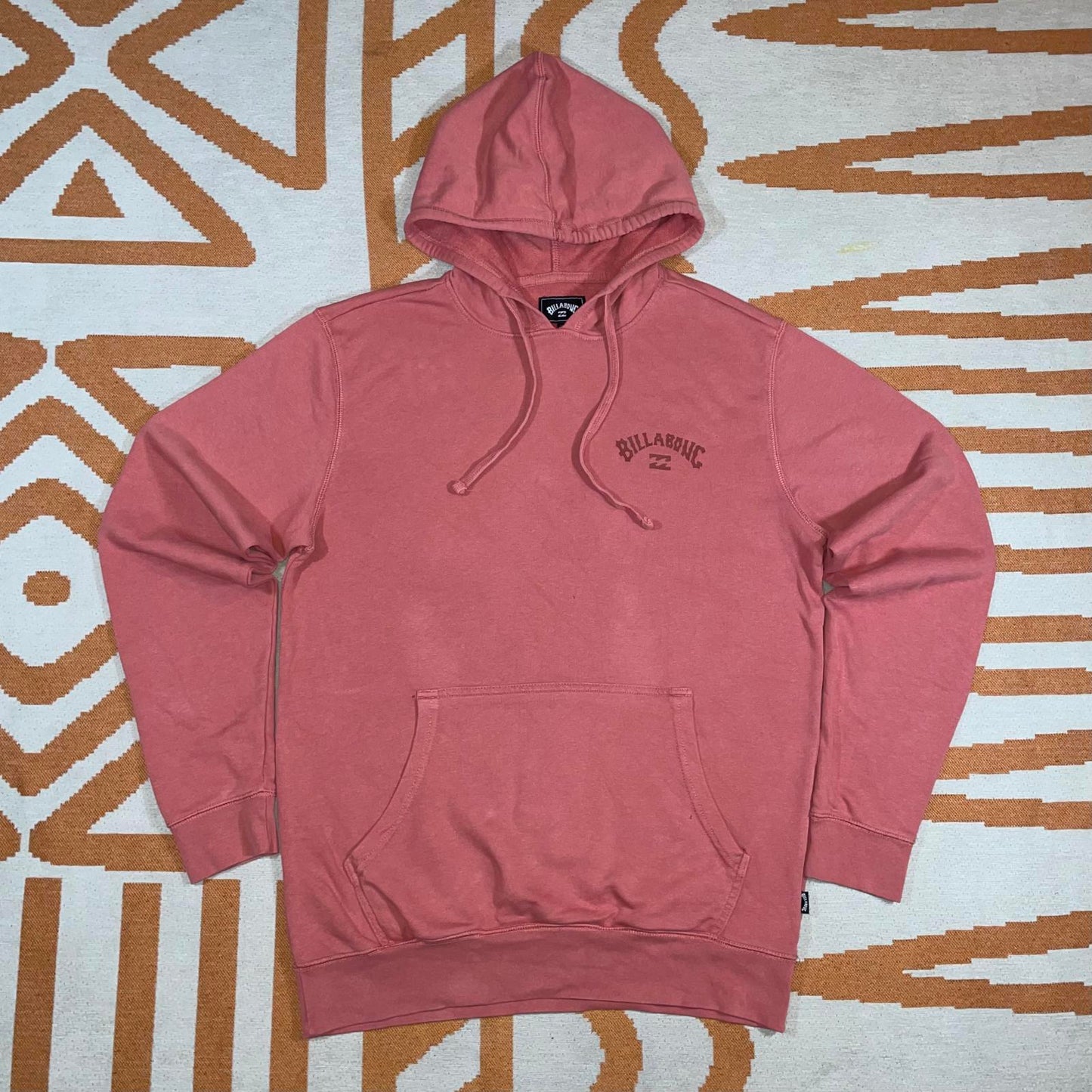 Billabong 10s Print Salmon Surf Hoodie L