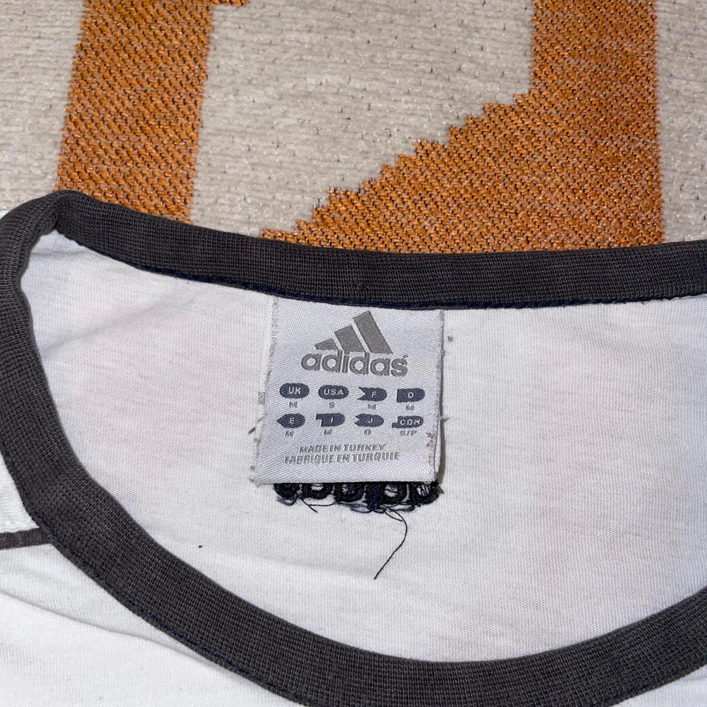 Adidas 00s Printed Ringer T-Shirt M