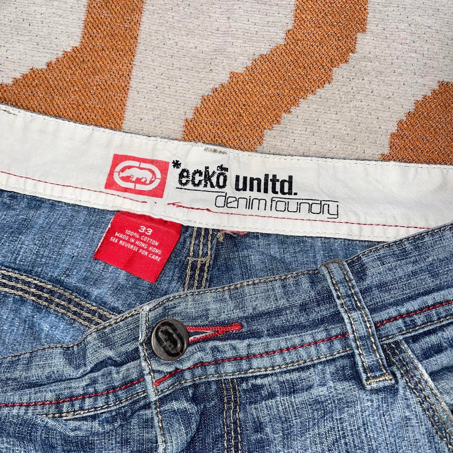 Ecko Unltd. 00s Rhino Blue Denim Jeans 33x32