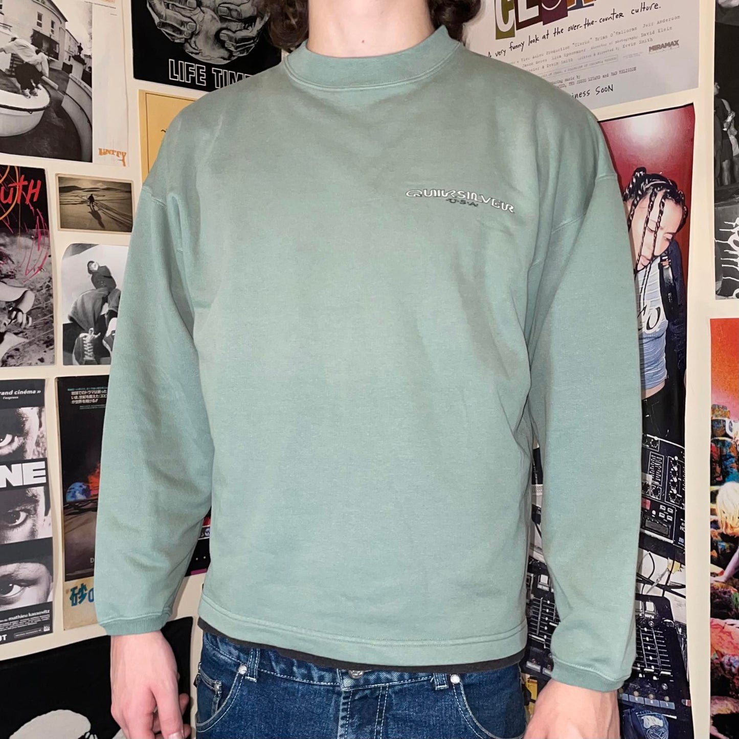 Quiksilver 80s Print Surf Sweatshirt S