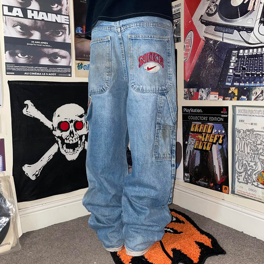 Nike 90s Embroidered Baggy Carpenter Jeans 34x30