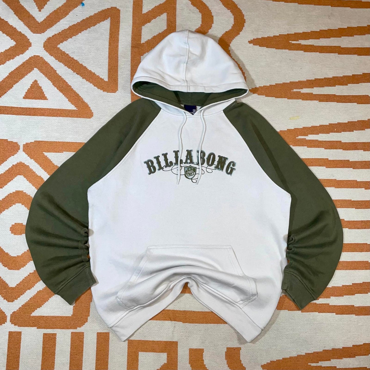 Billabong 90s Embroidered Spell-out Hoodie M