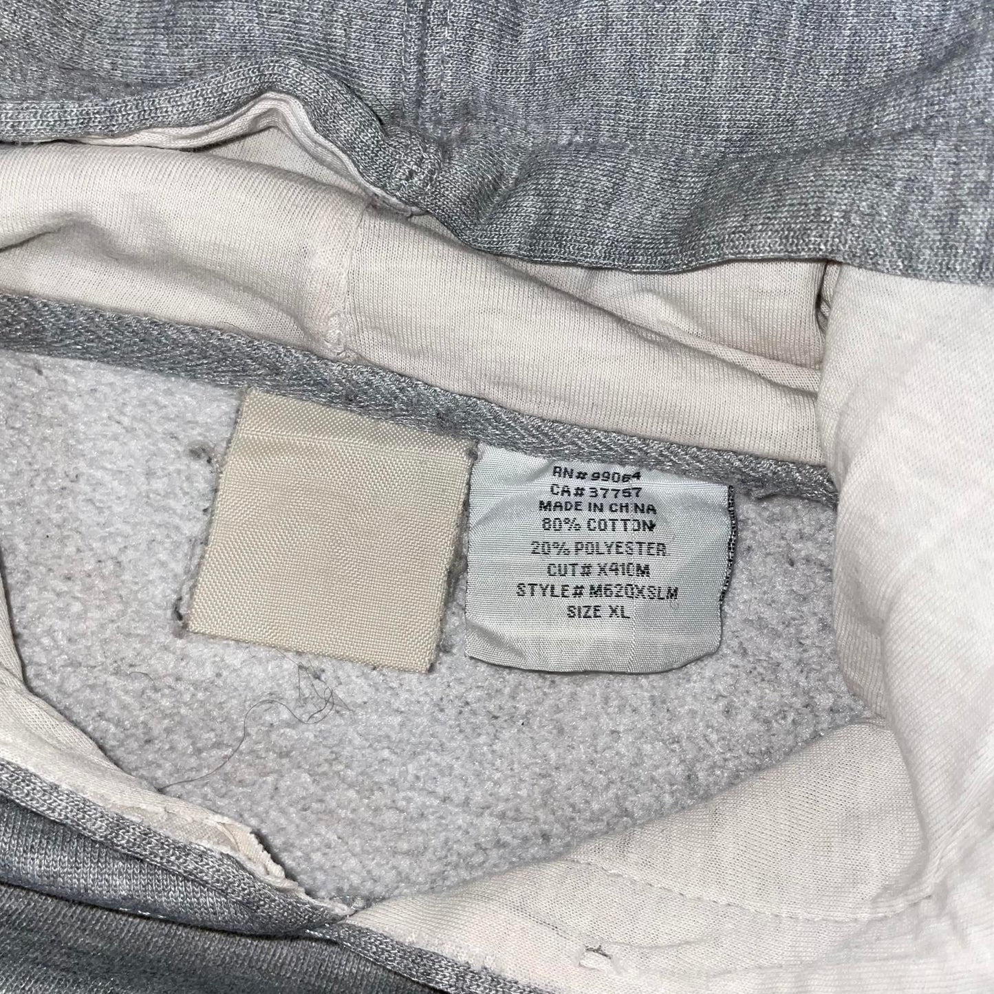 Billabong 90s Embroidered Spell-Out Grey Hoodie XL