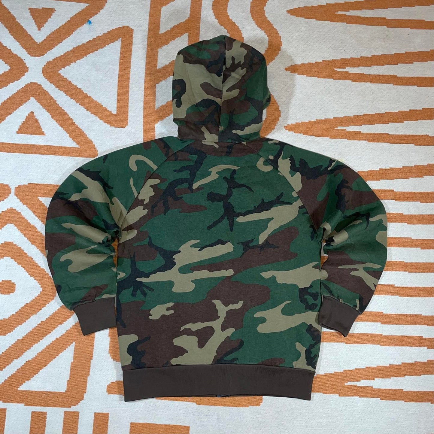 Carhartt 90s Camo Zip Patched Hoodie S