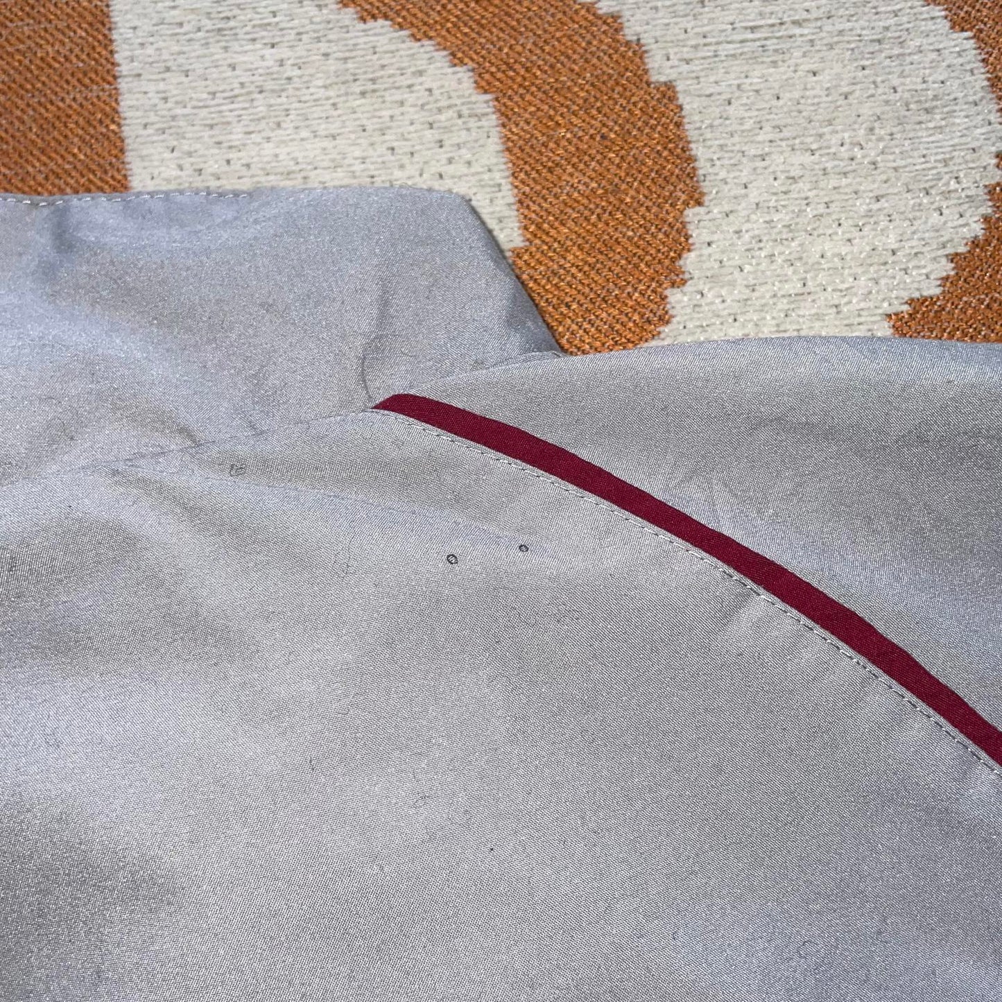 Nike 00s Grey/Red Track Jacket M