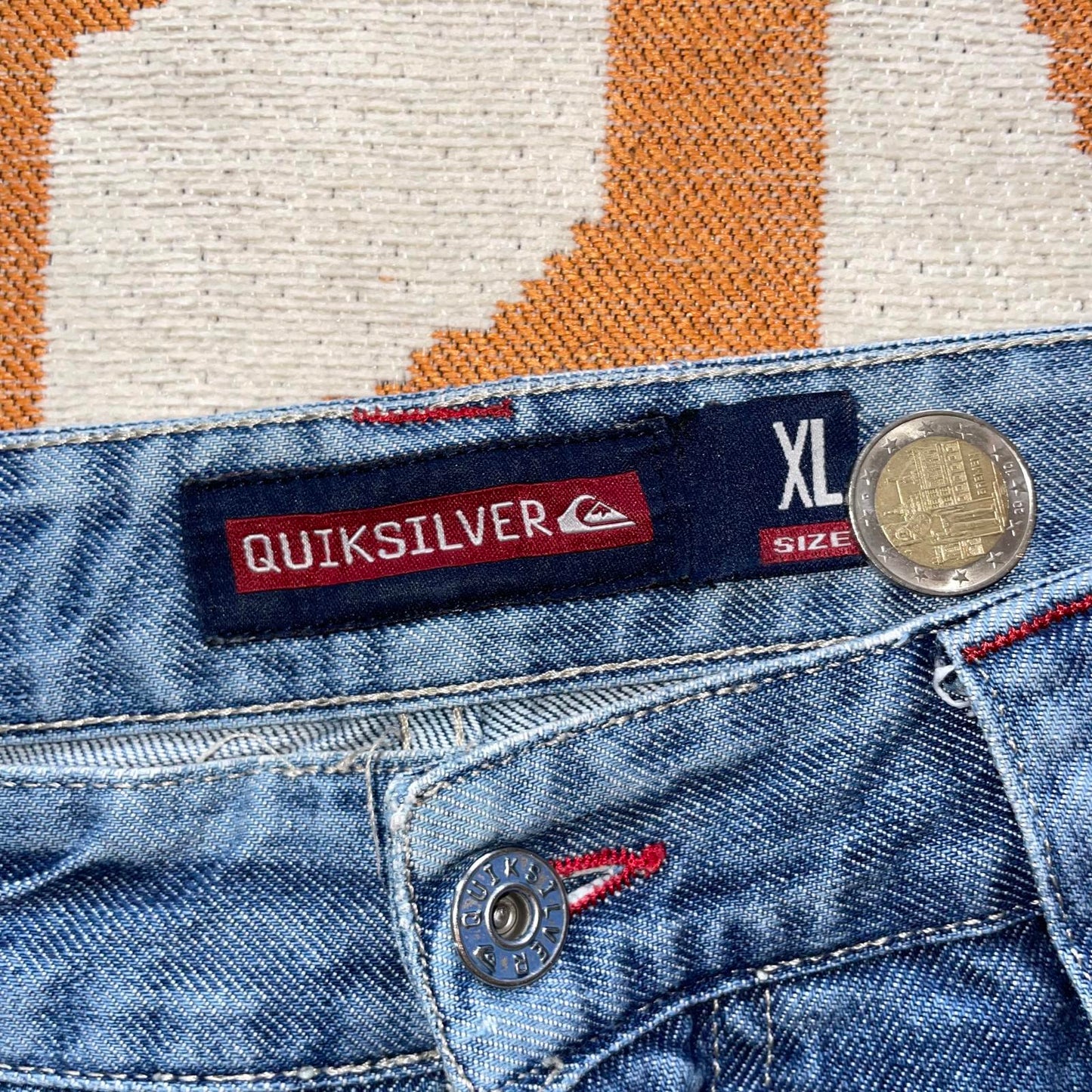 Quiksilver 00s Baggy Surf Jeans 36x32