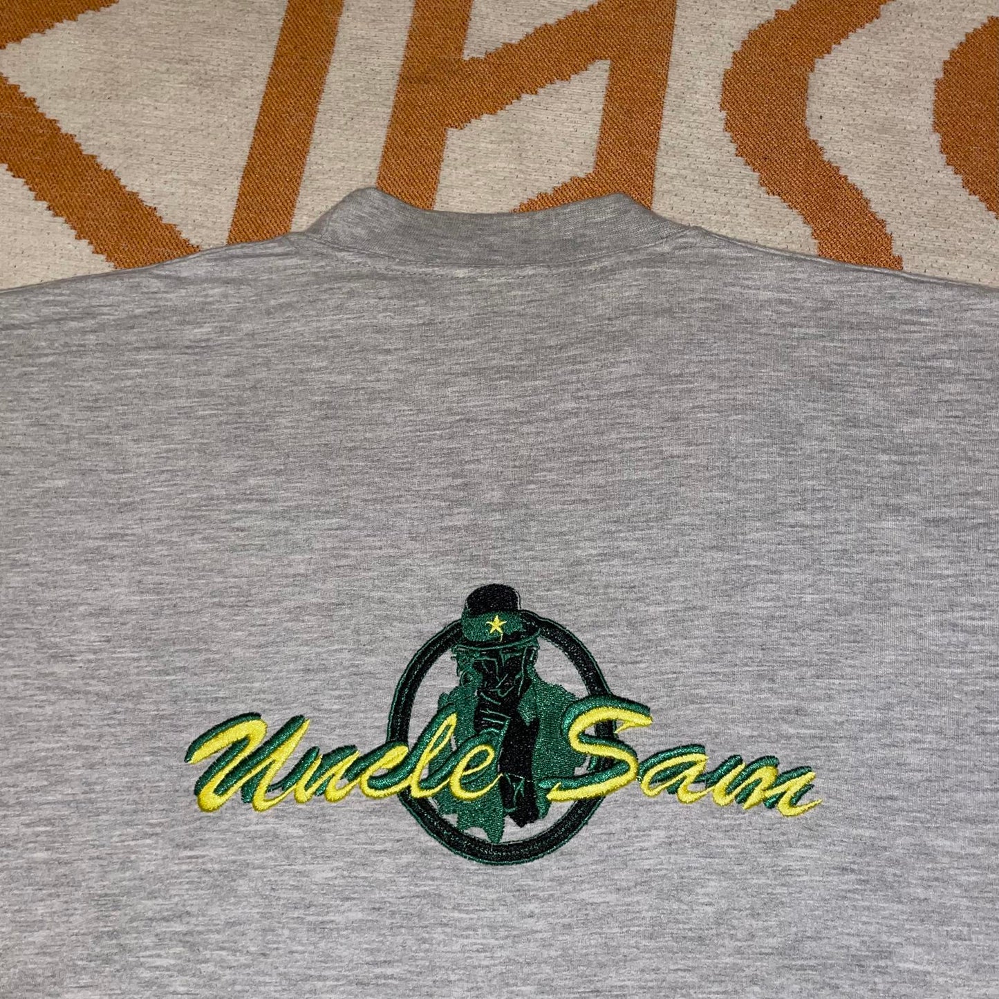 Uncle Sam 90s Embroidered Graphic T-Shirt L