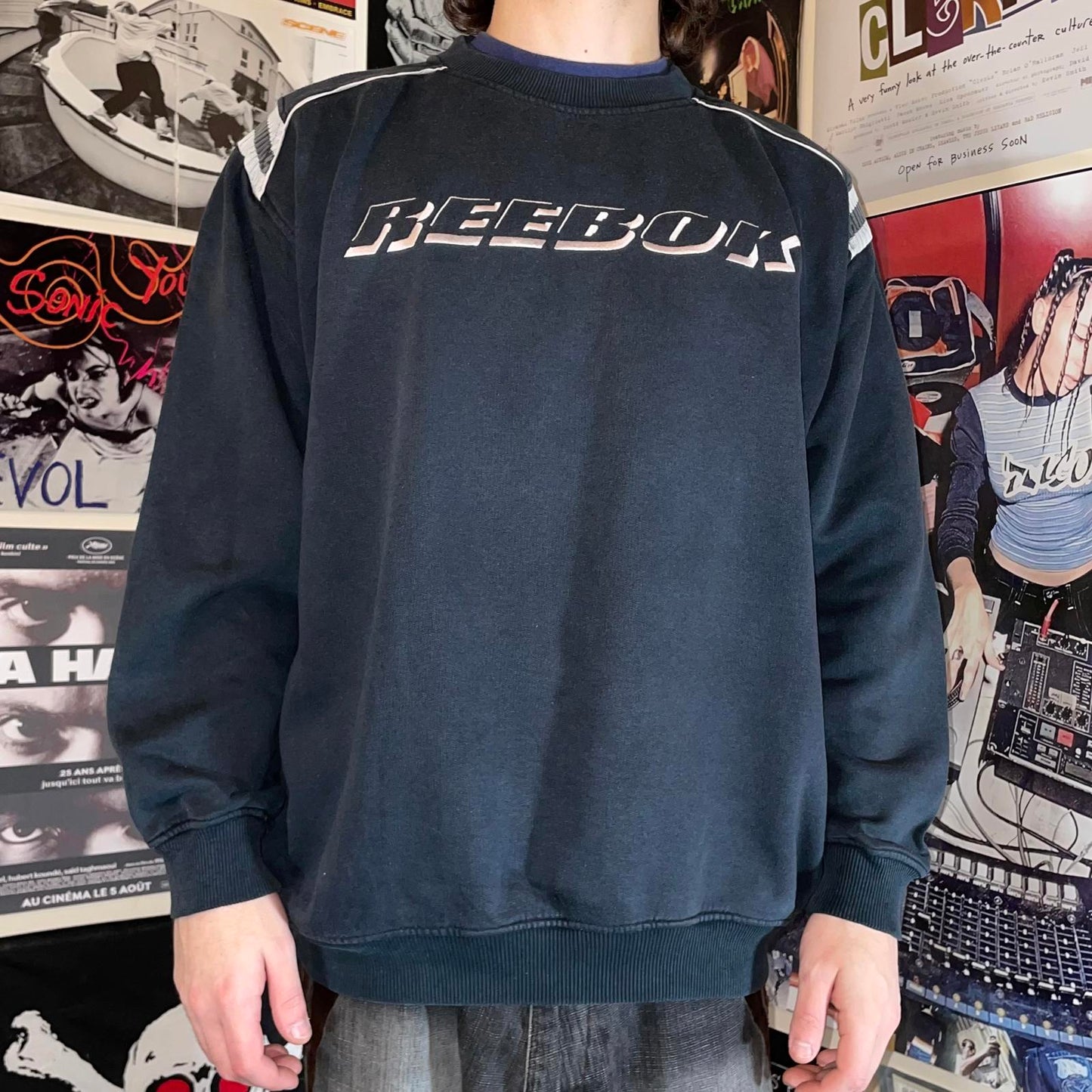 Reebok 90s Embroidered Sweatshirt M