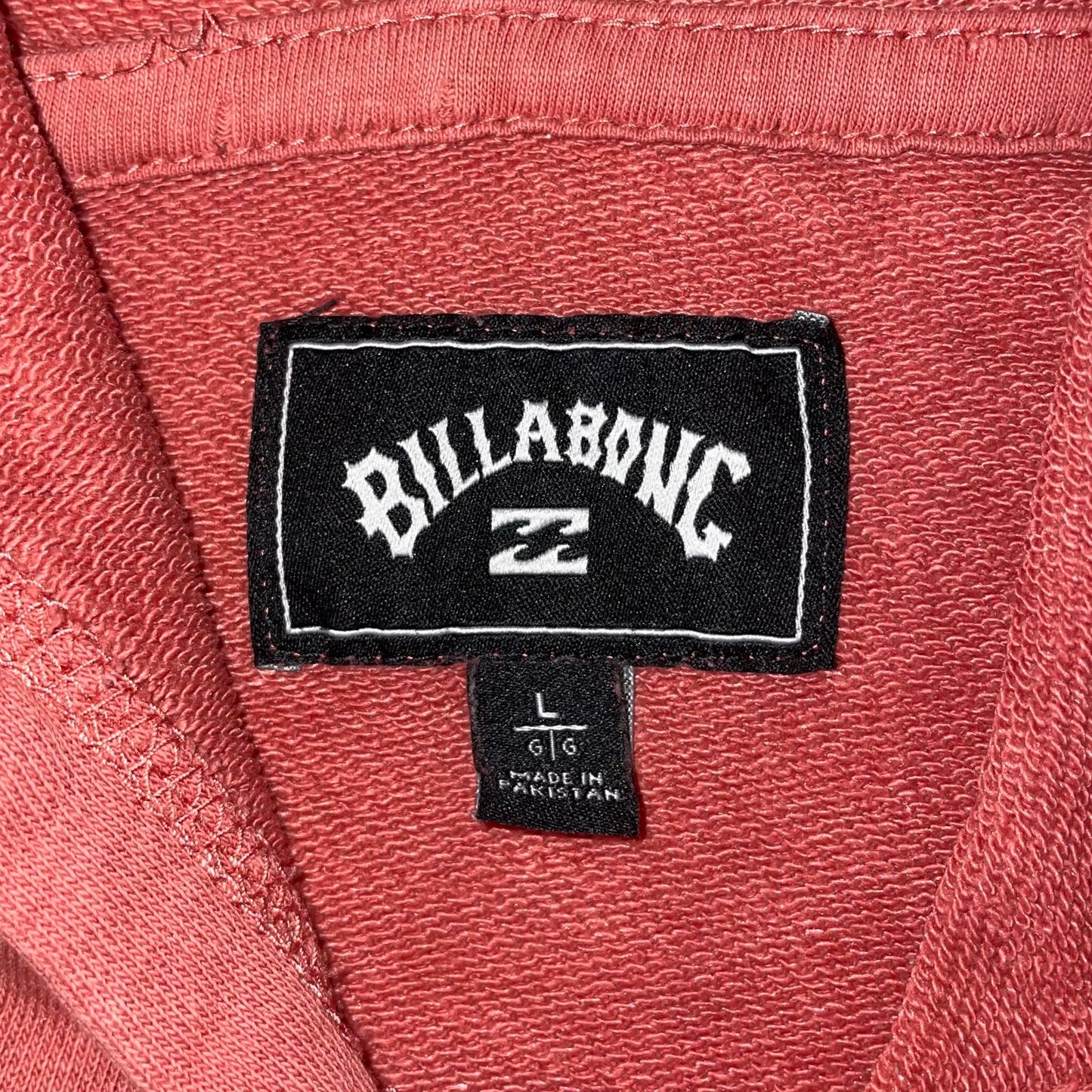 Billabong 10s Print Salmon Surf Hoodie L