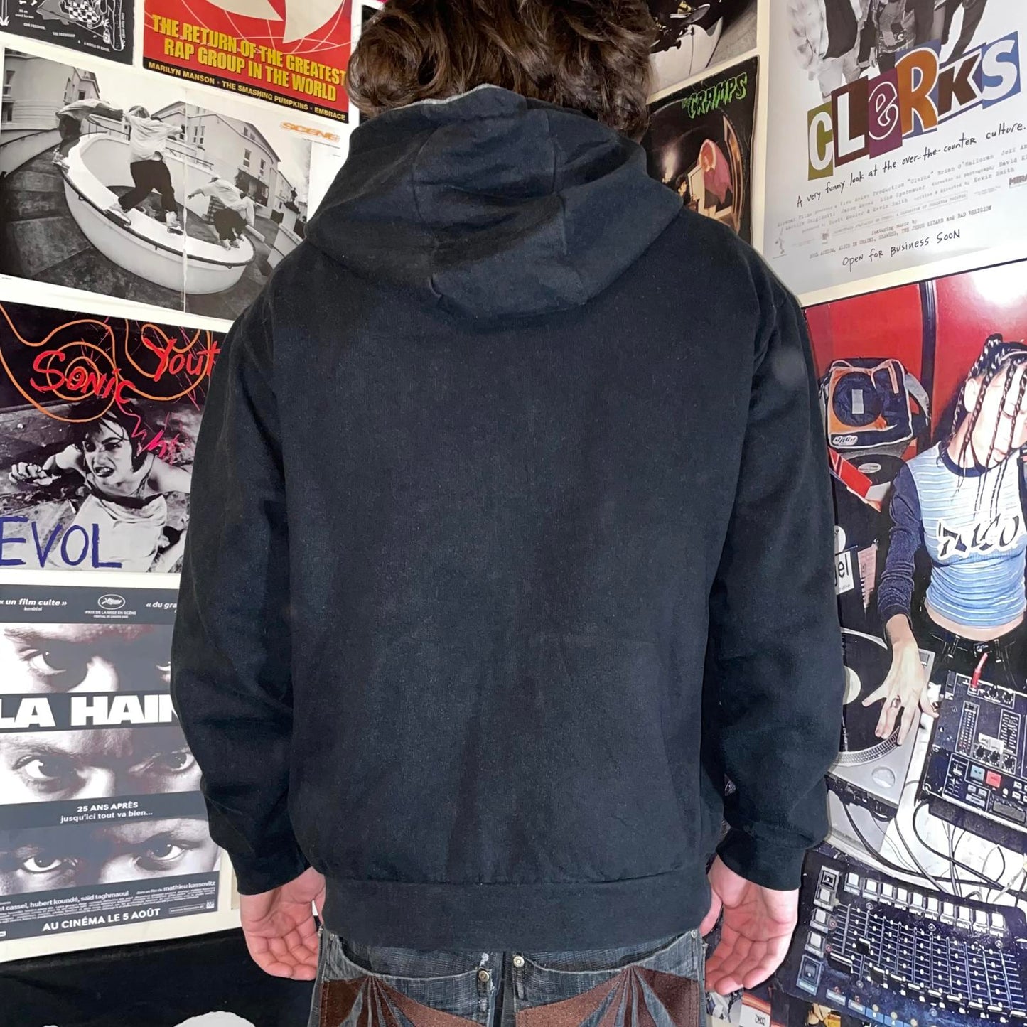 Ecko Unltd. 00s Embroidered Rhino Zip Hoodie L