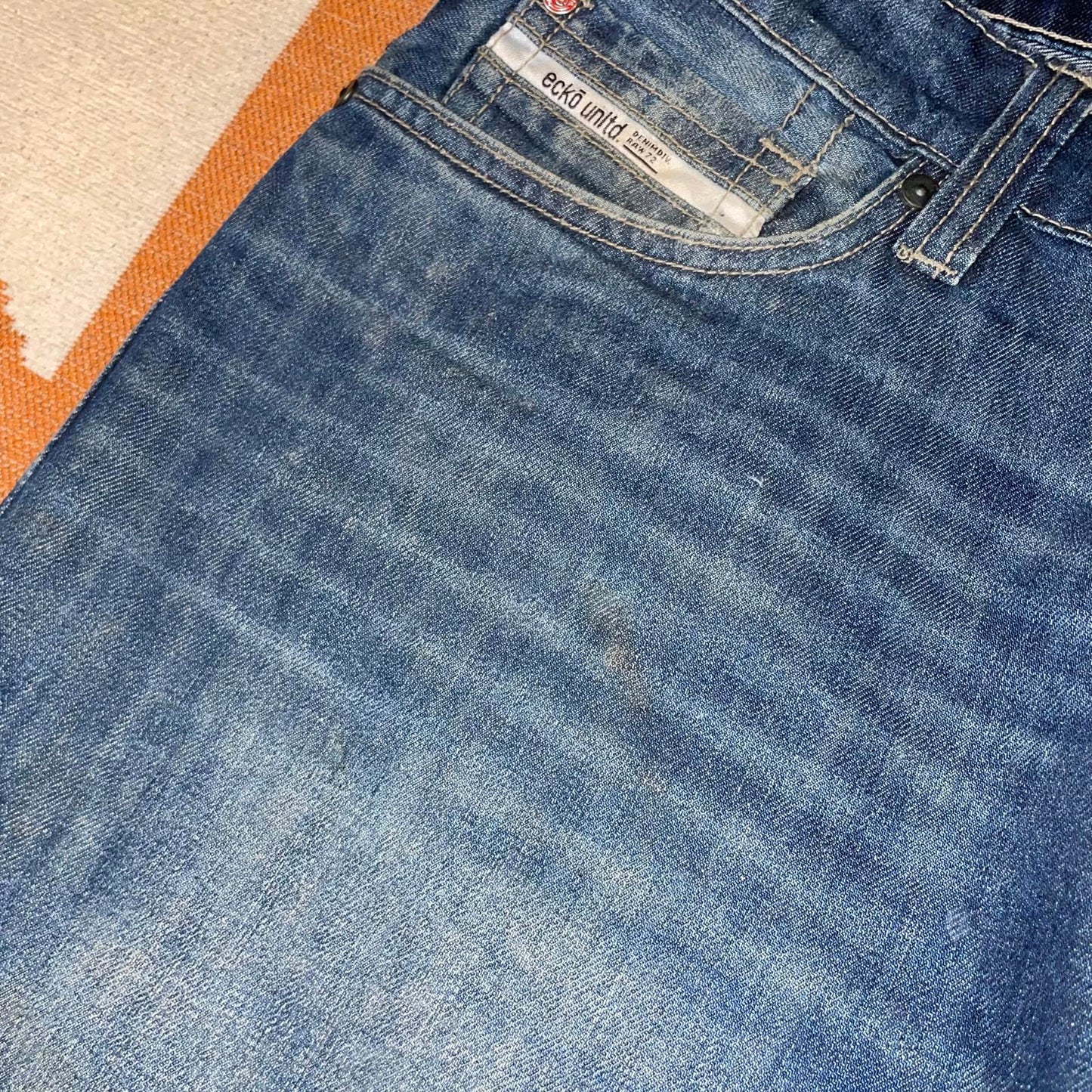 Ecko Unltd. 00s Baggy Blue Denim Jeans 40x34