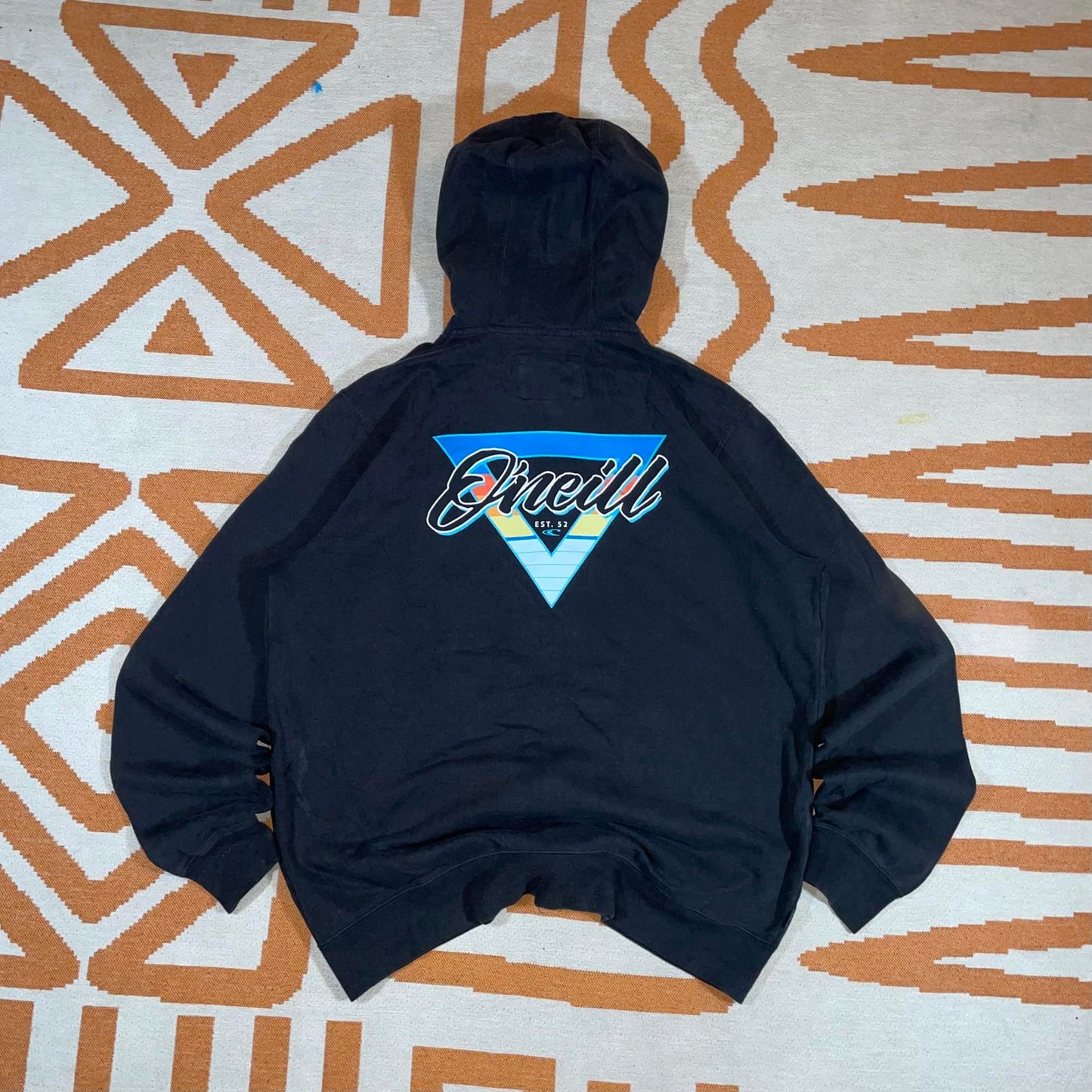 O’Neill 00s Zip Graphic Surf Hoodie M