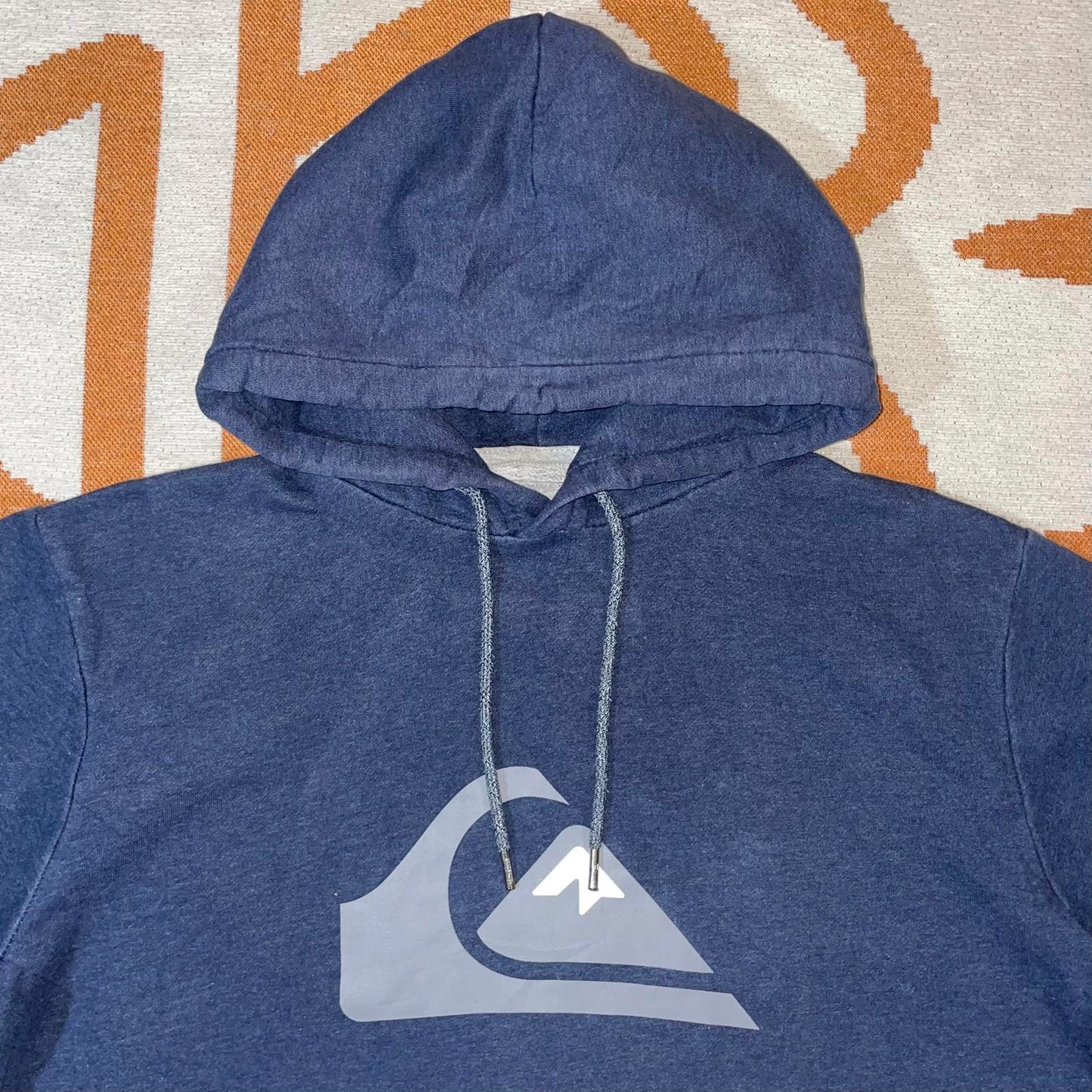 Quiksilver 00s Logo Print Hoodie L