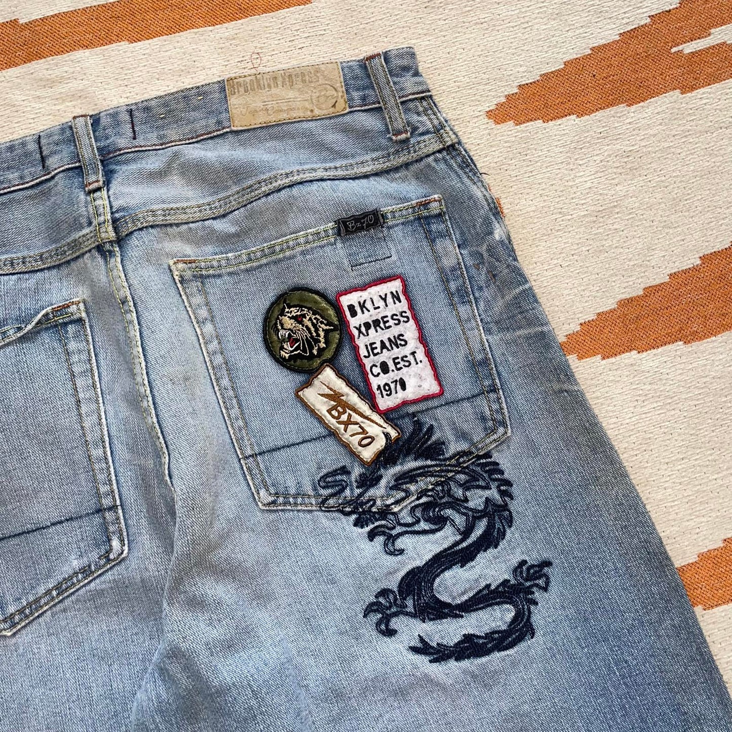 Brooklyn Xpress 90s Baggy Dragon Jeans 36x34
