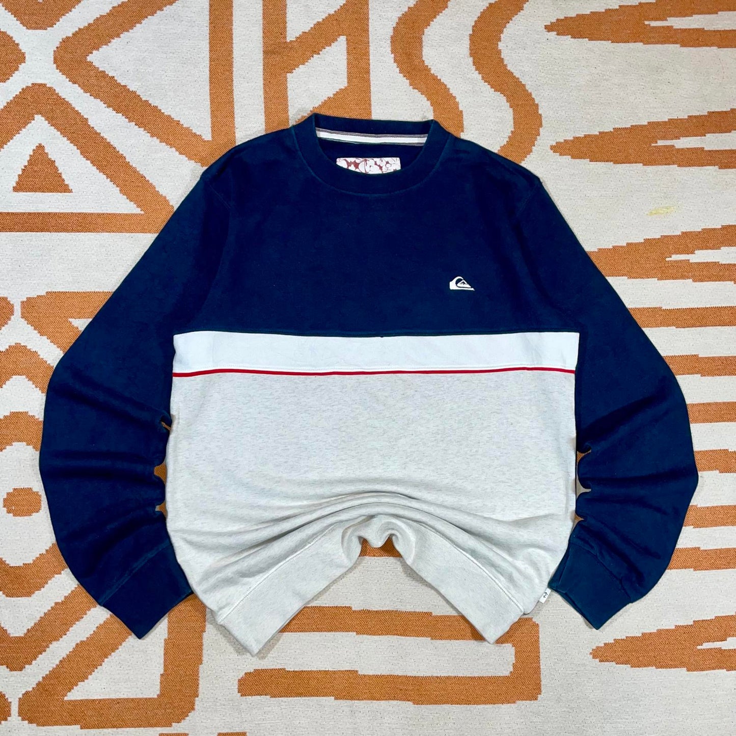 Quiksilver 00s Panelled Ocean Sweatshirt M