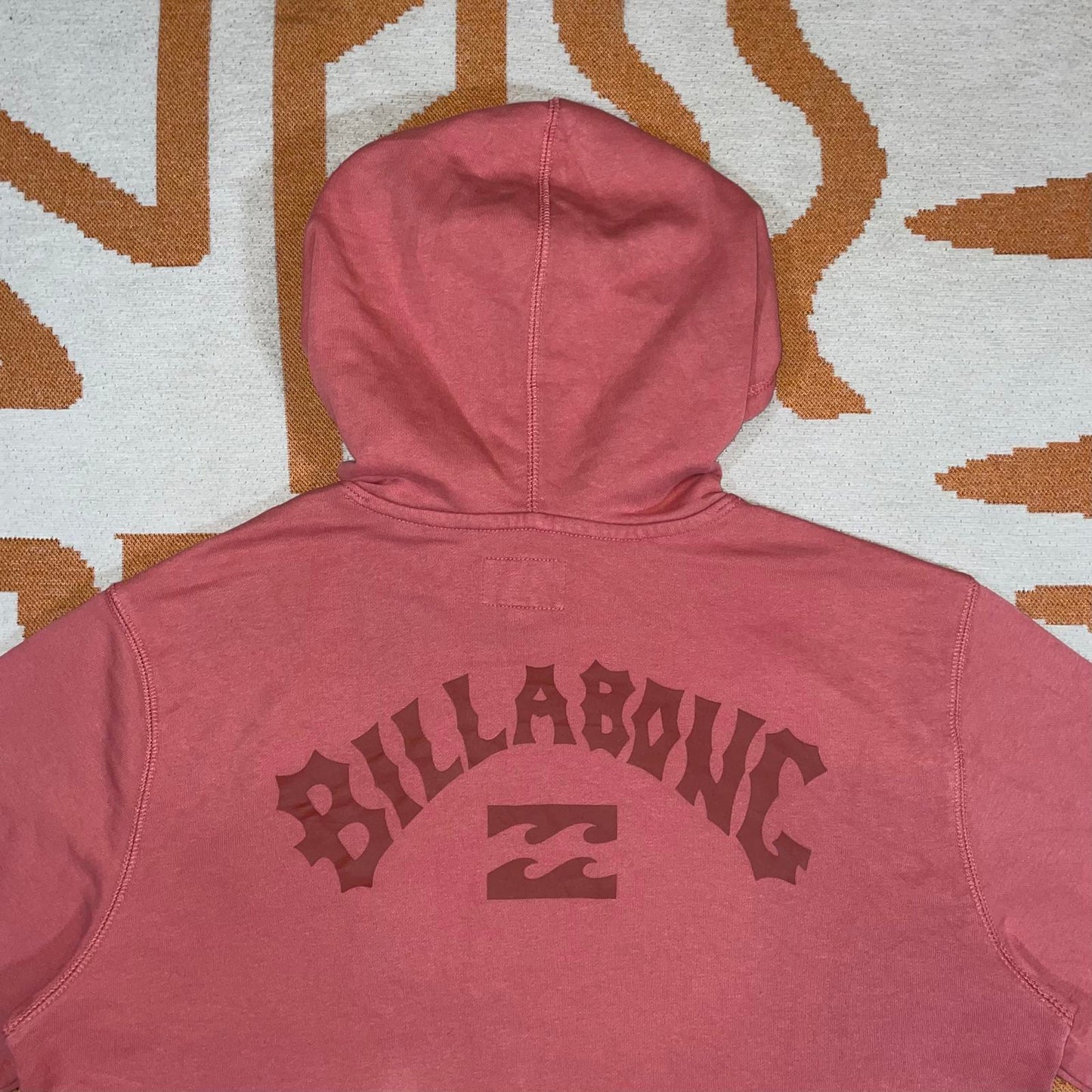 Billabong 10s Print Salmon Surf Hoodie L