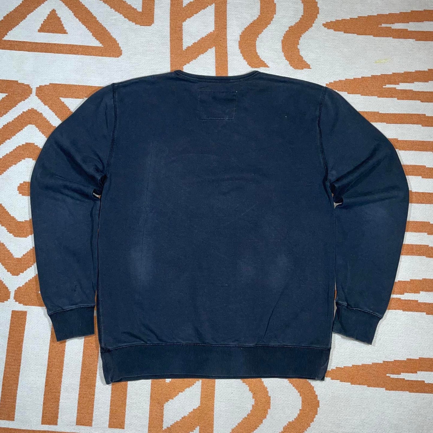 Quiksilver 00s Graphic Beach Black Sweatshirt L