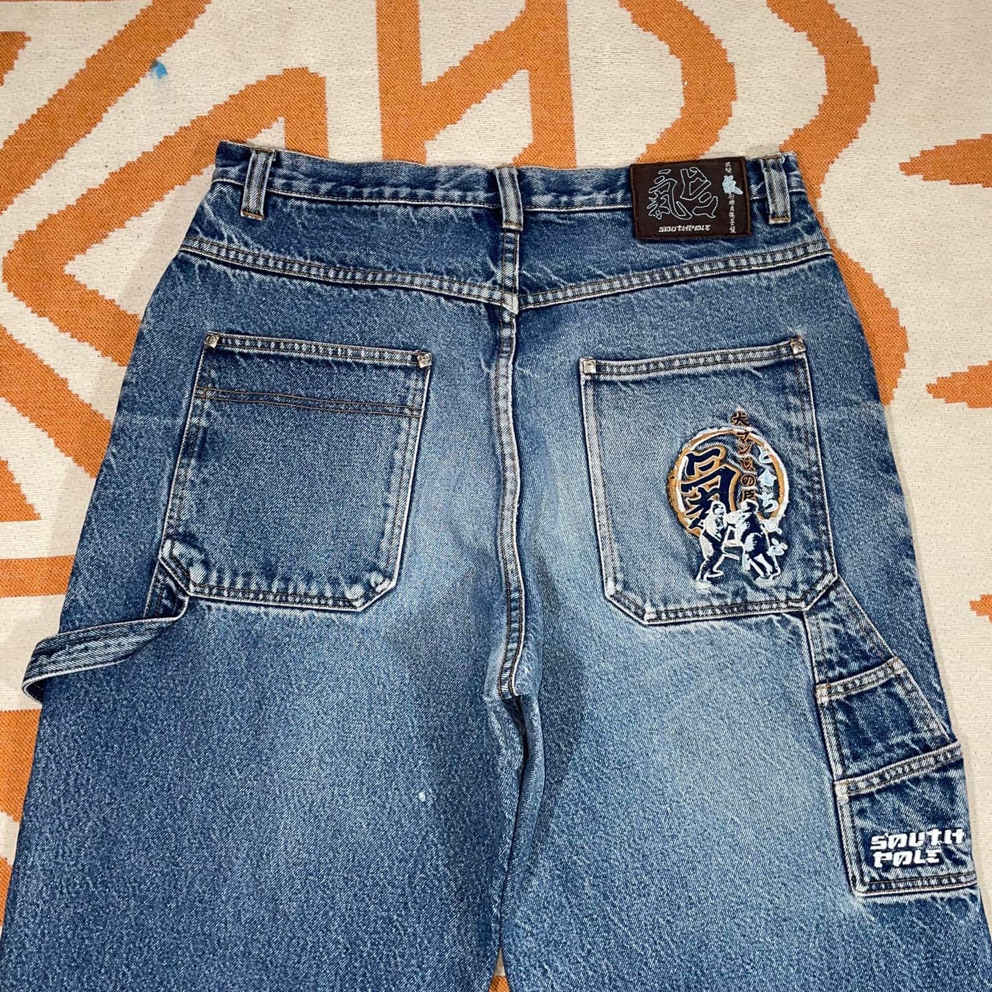 Southpole Embroidered ‘Sumo’ Denim Blue Jeans 34x32