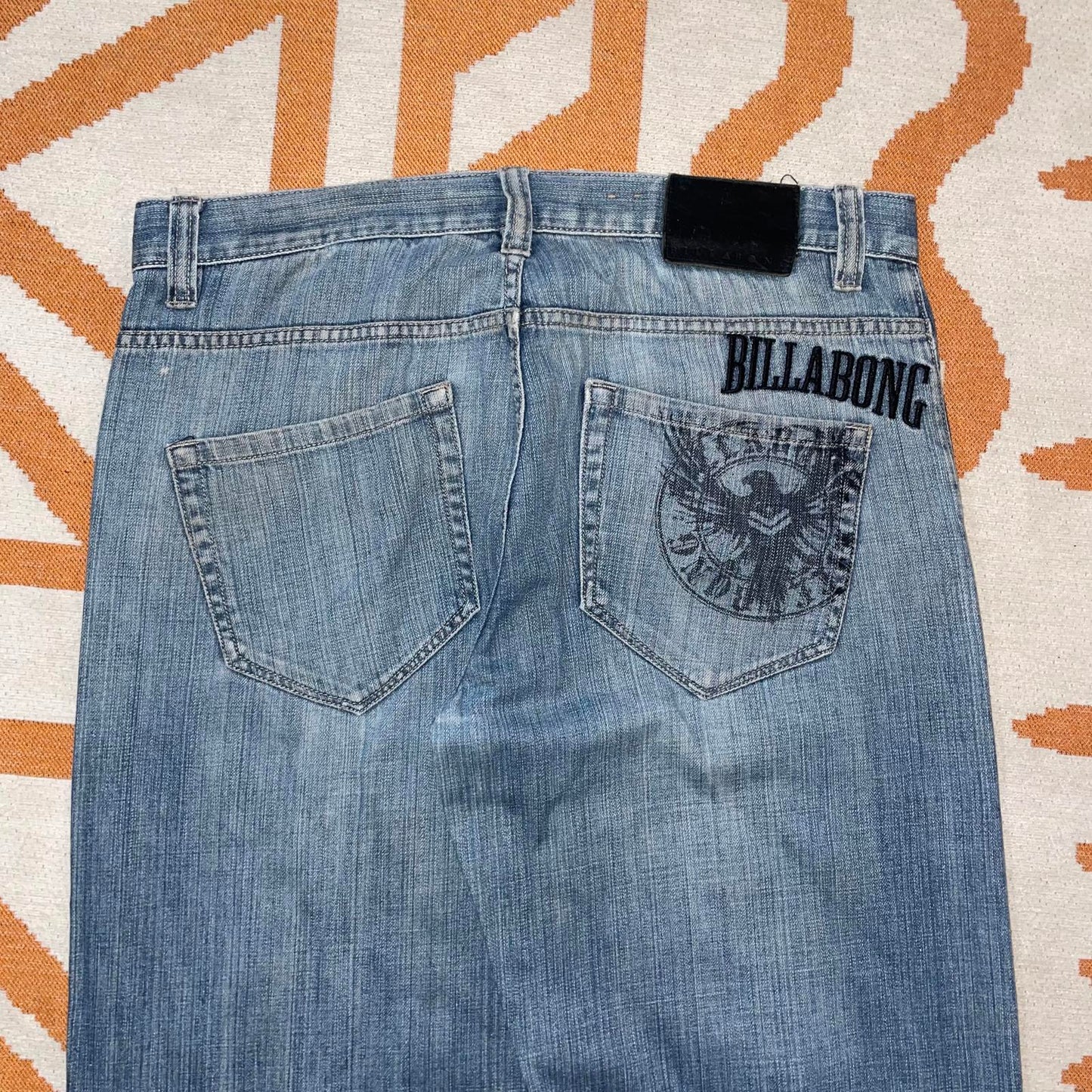 Billabong 00s Embroidered Surf Jeans 34x32
