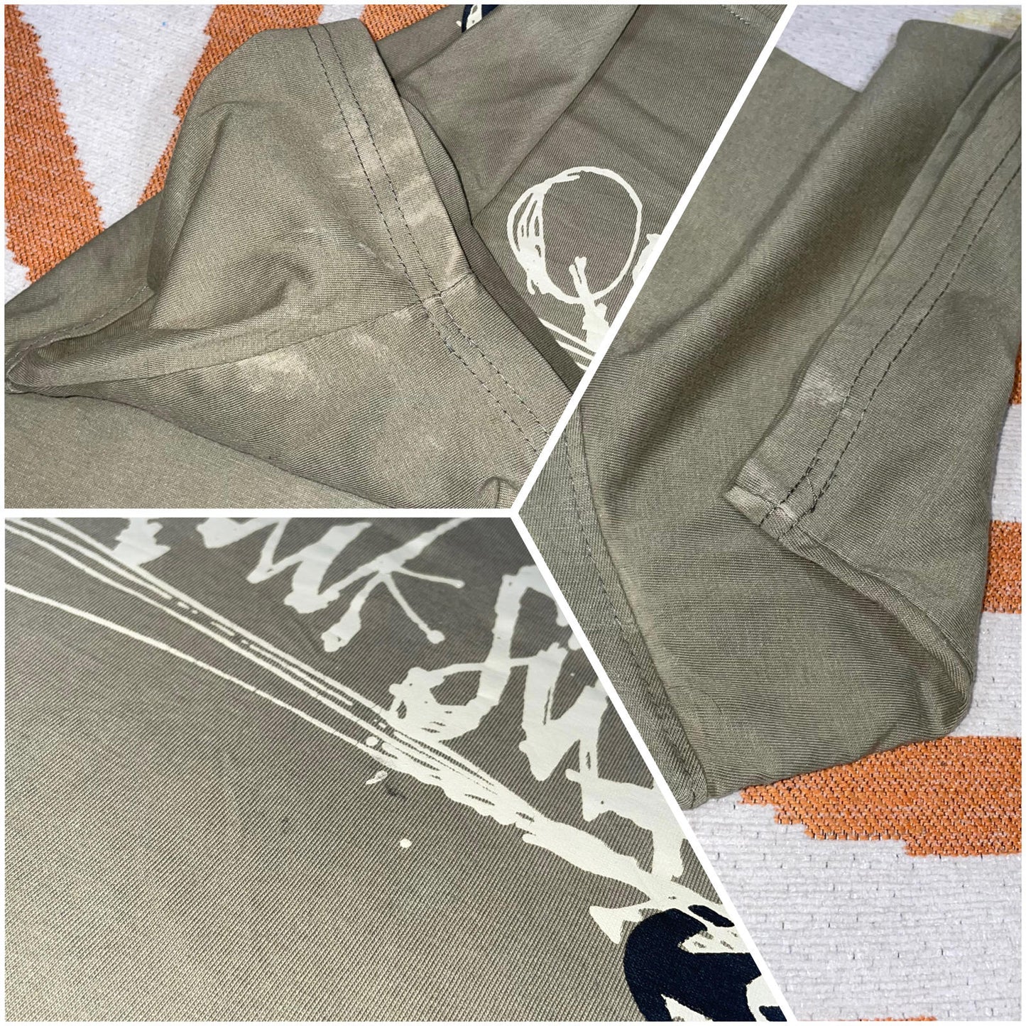 Quiksilver 90s Graphic Signature Beige T-Shirt XXL