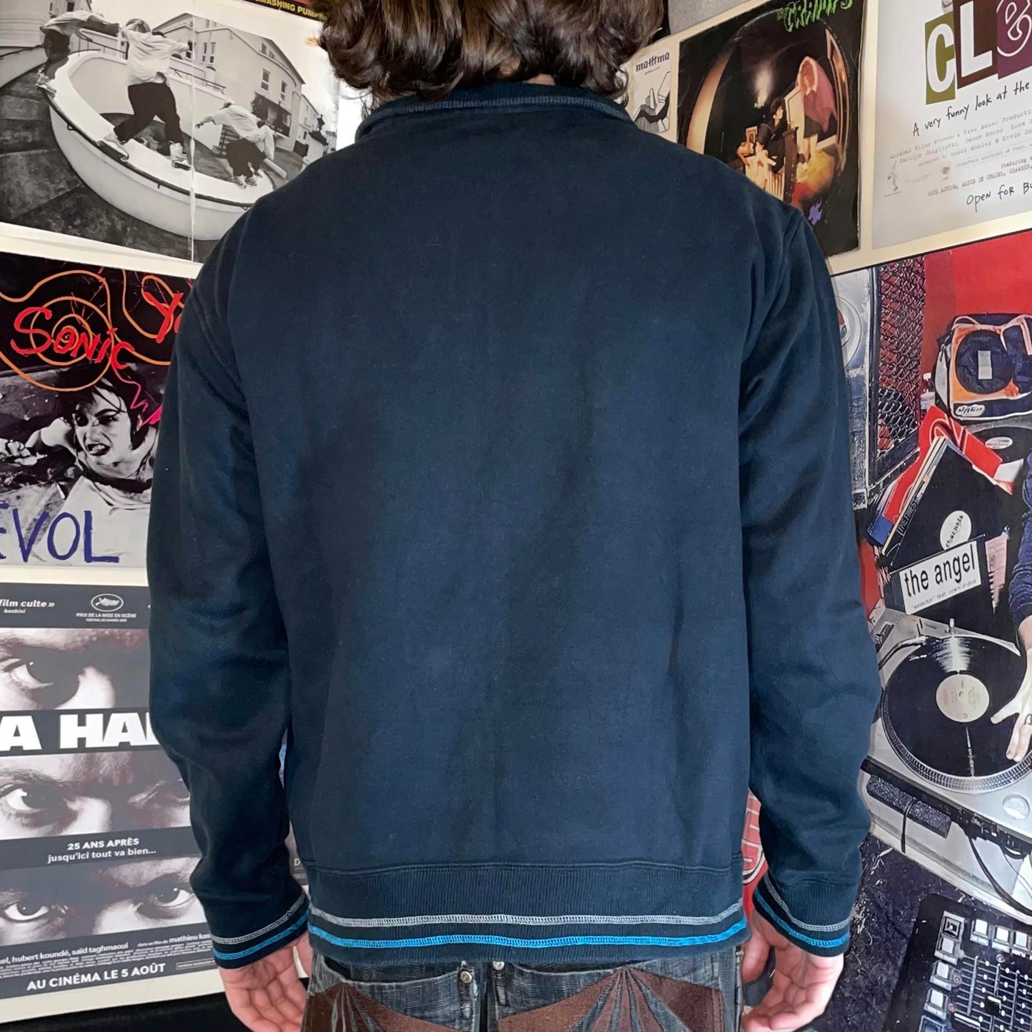 Quiksilver 00s Embroidered Track Jacket S