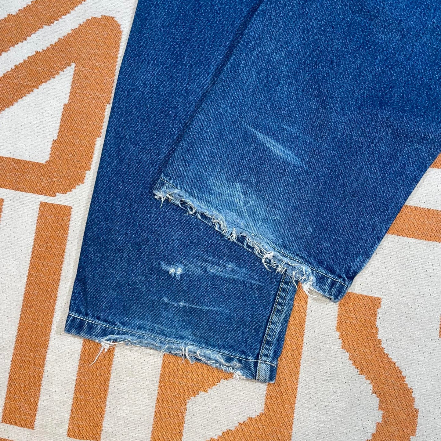 Paco Sport 90s Embroidered Character Denim Blue Jeans 27x30