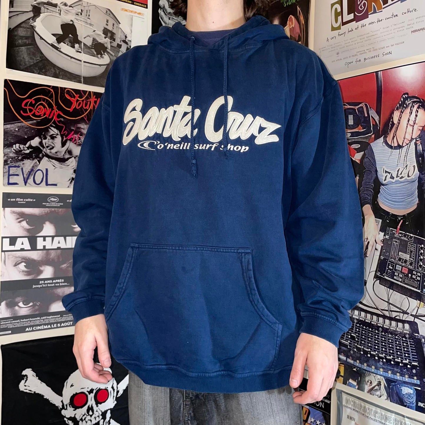 O’Neill 90s Santa Cruz Embroidered Hoodie L