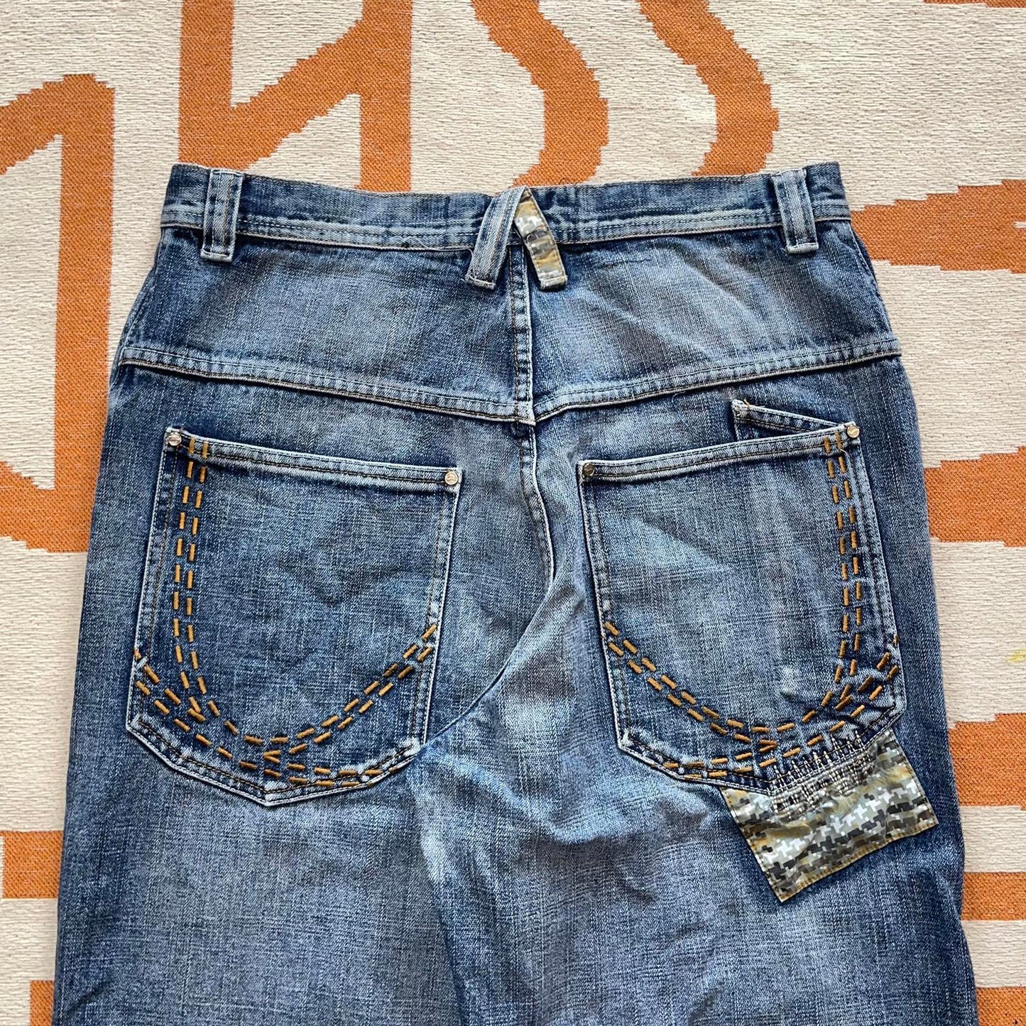 Karl Kani 90s Patched Baggy Jeans 32x34
