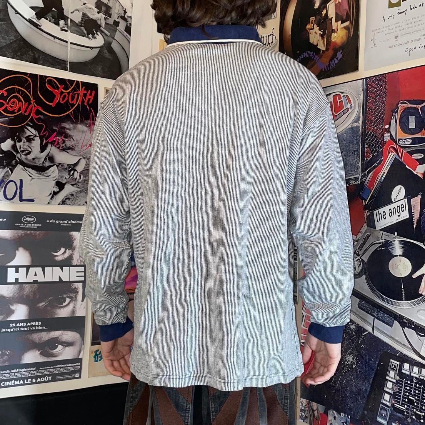 Quiksilver 00s Embroidered Longsleeve Polo M