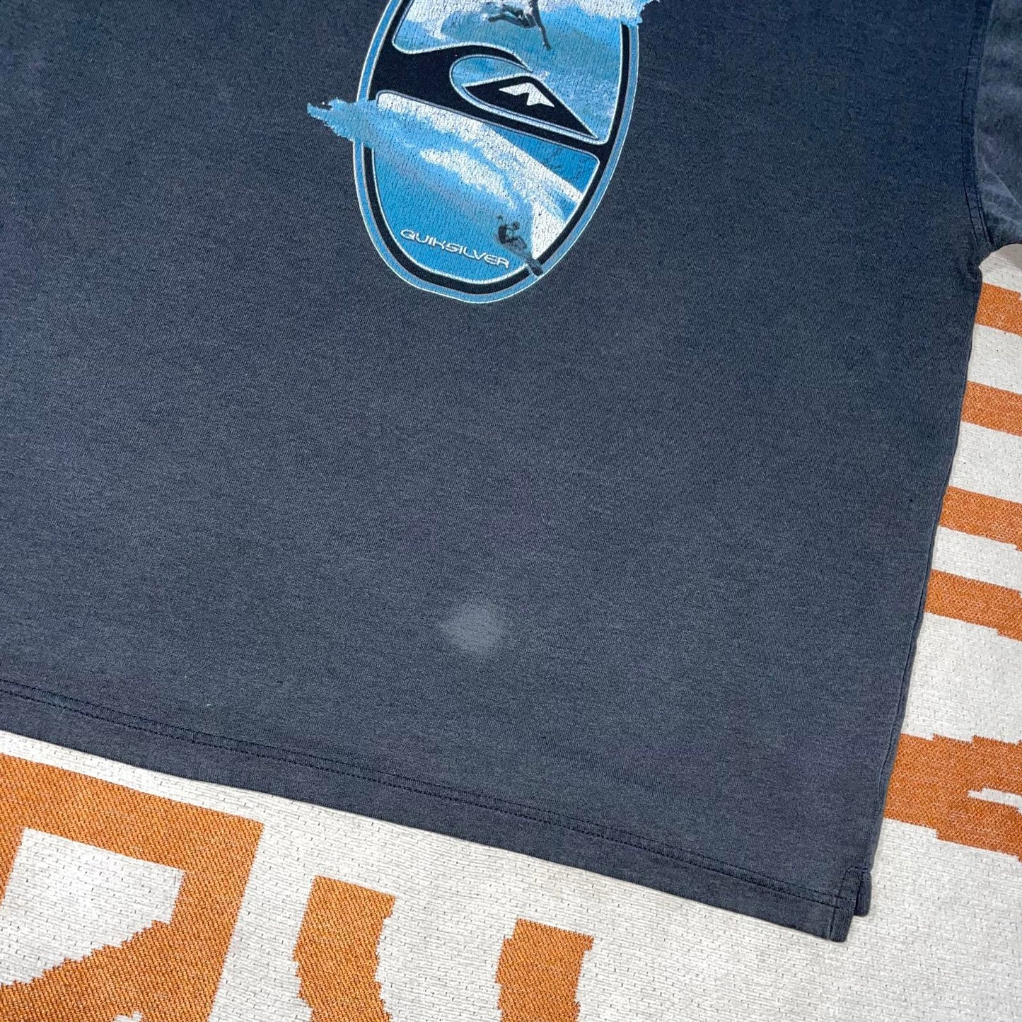 Quiksilver 90s Surf/Snow Print Sweatshirt L