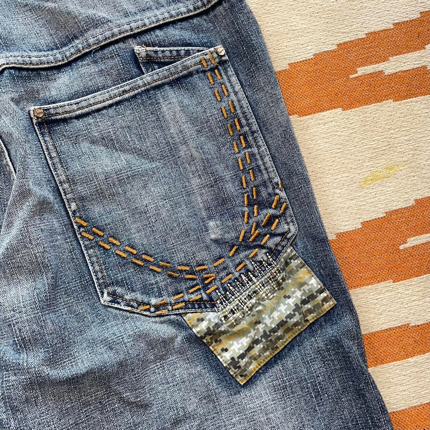 Karl Kani 90s Patched Baggy Jeans 32x34