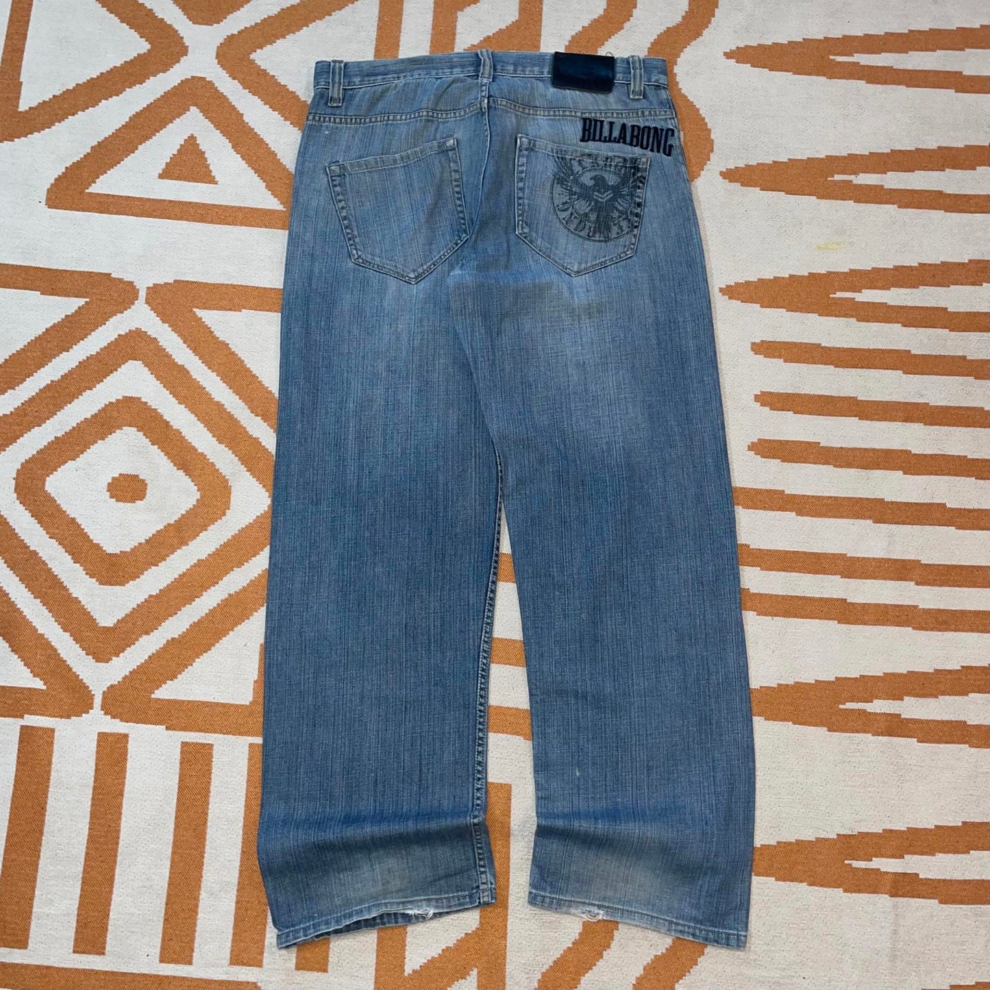 Billabong 00s Embroidered Surf Jeans 34x32
