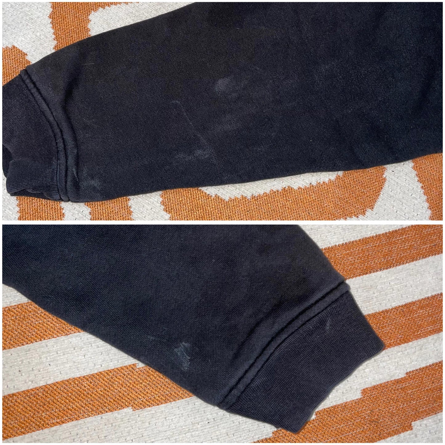 Billabong 90s Paisley Skulls Art Black Zip Hoodie L