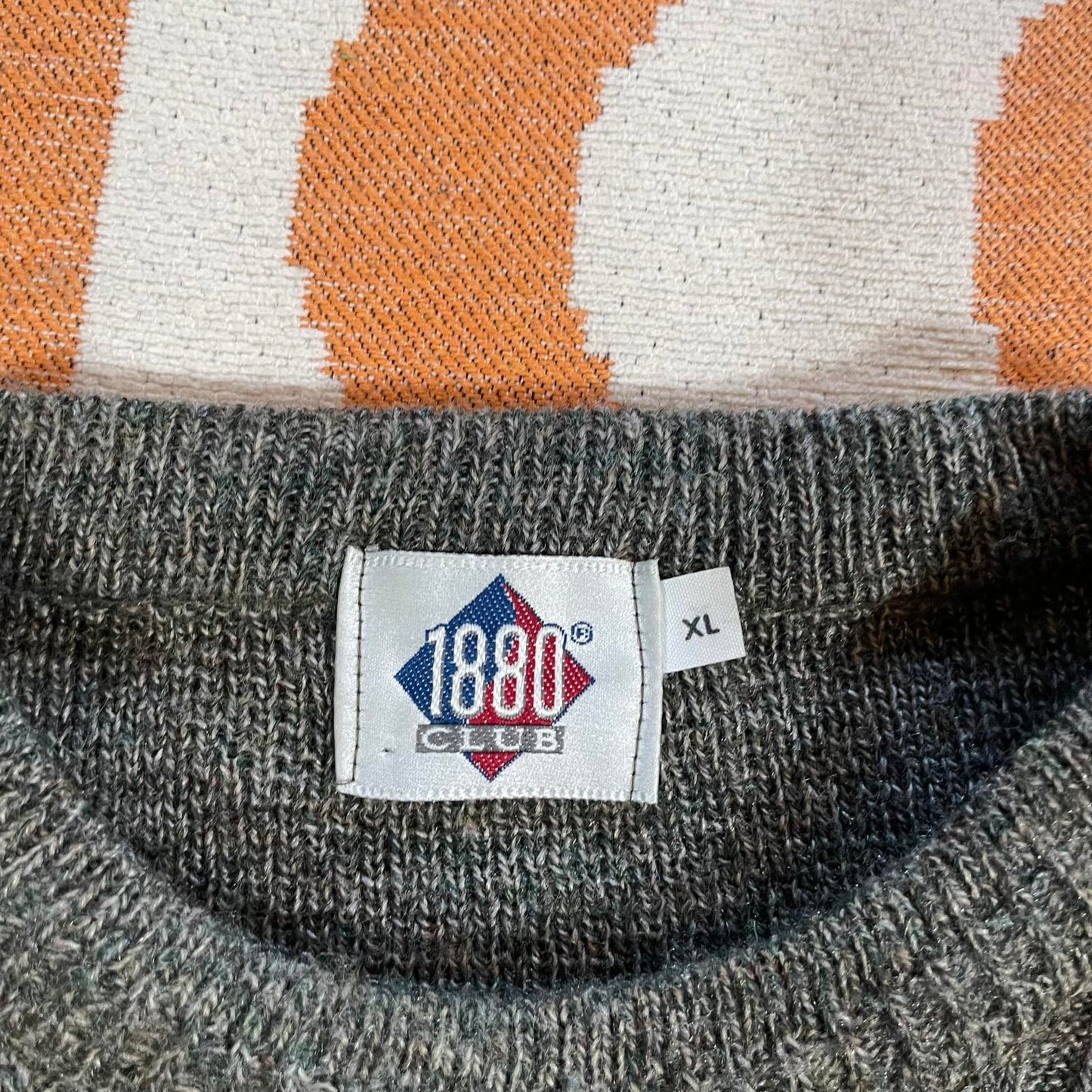 1880 Club 00s Textured Knit Green Jumper XL