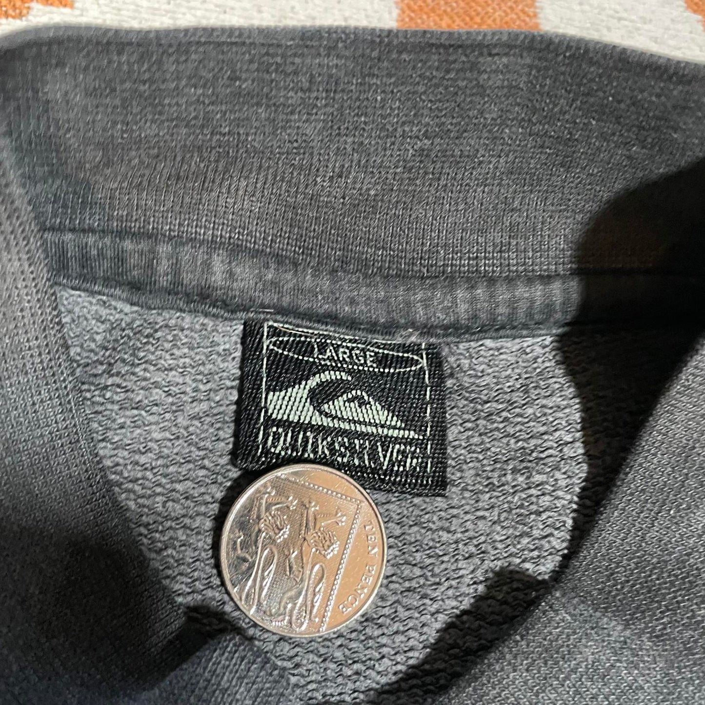 Quiksilver 90s Surf/Snow Print Sweatshirt L