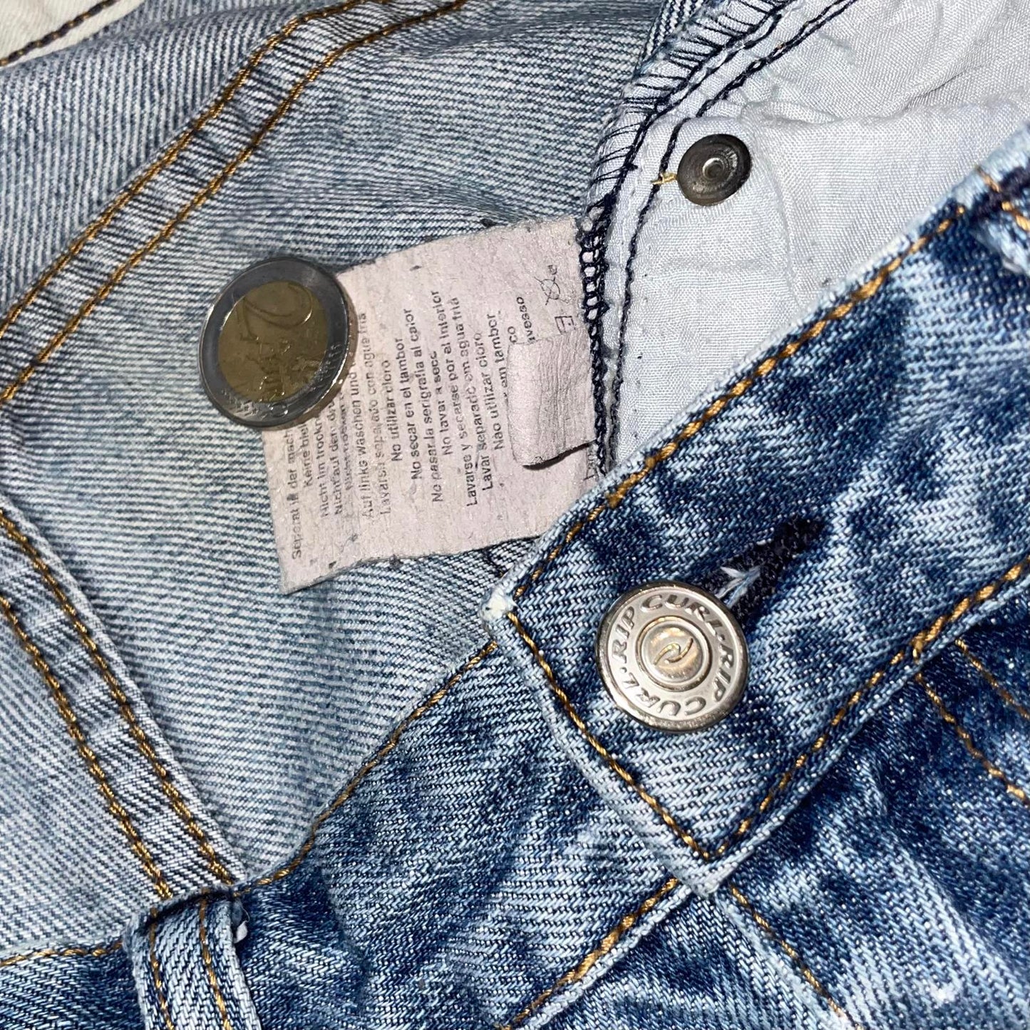 Rip Curl 00s Embroidered Surf Jeans 34x32
