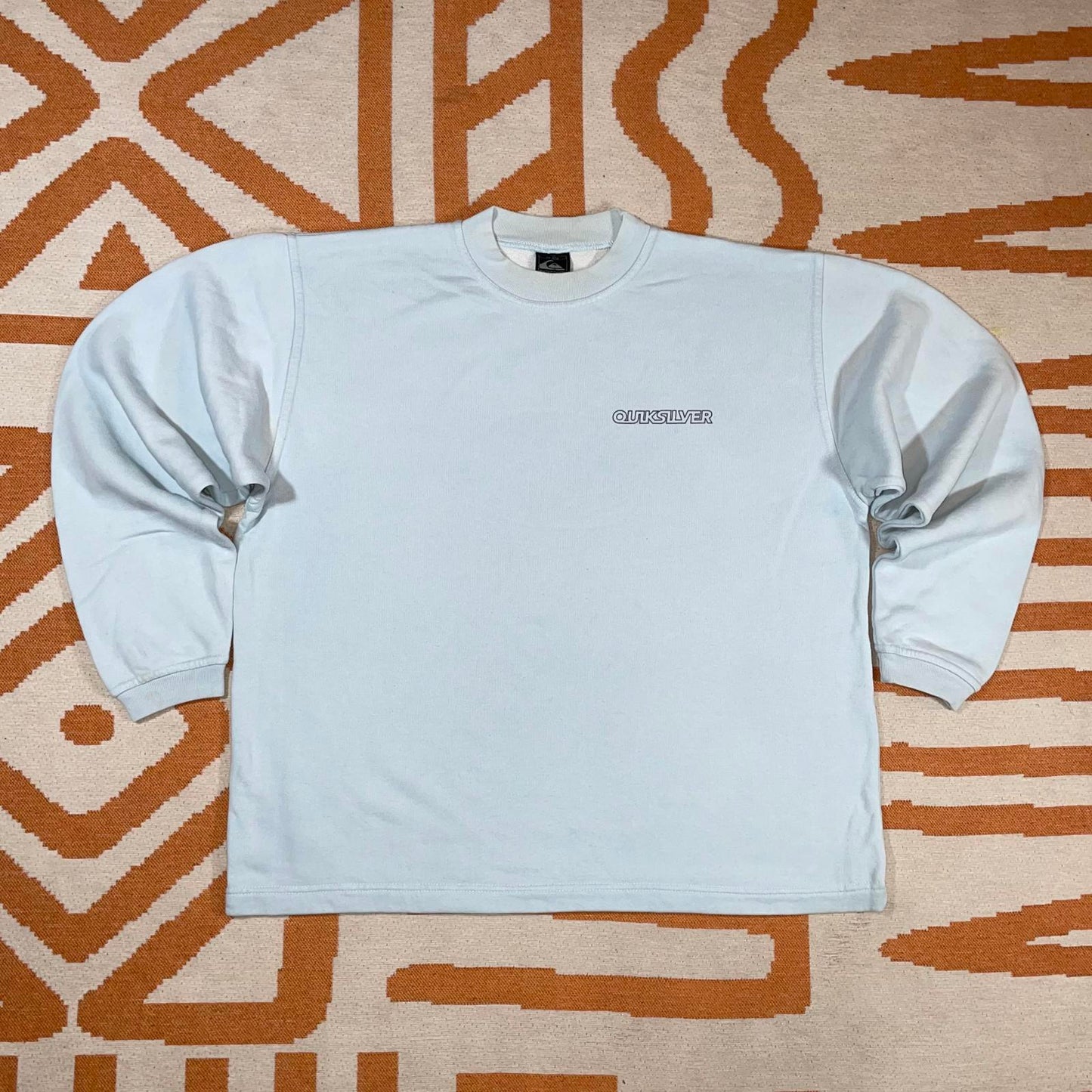Quiksilver 90s Surf Print Sweatshirt 16/M